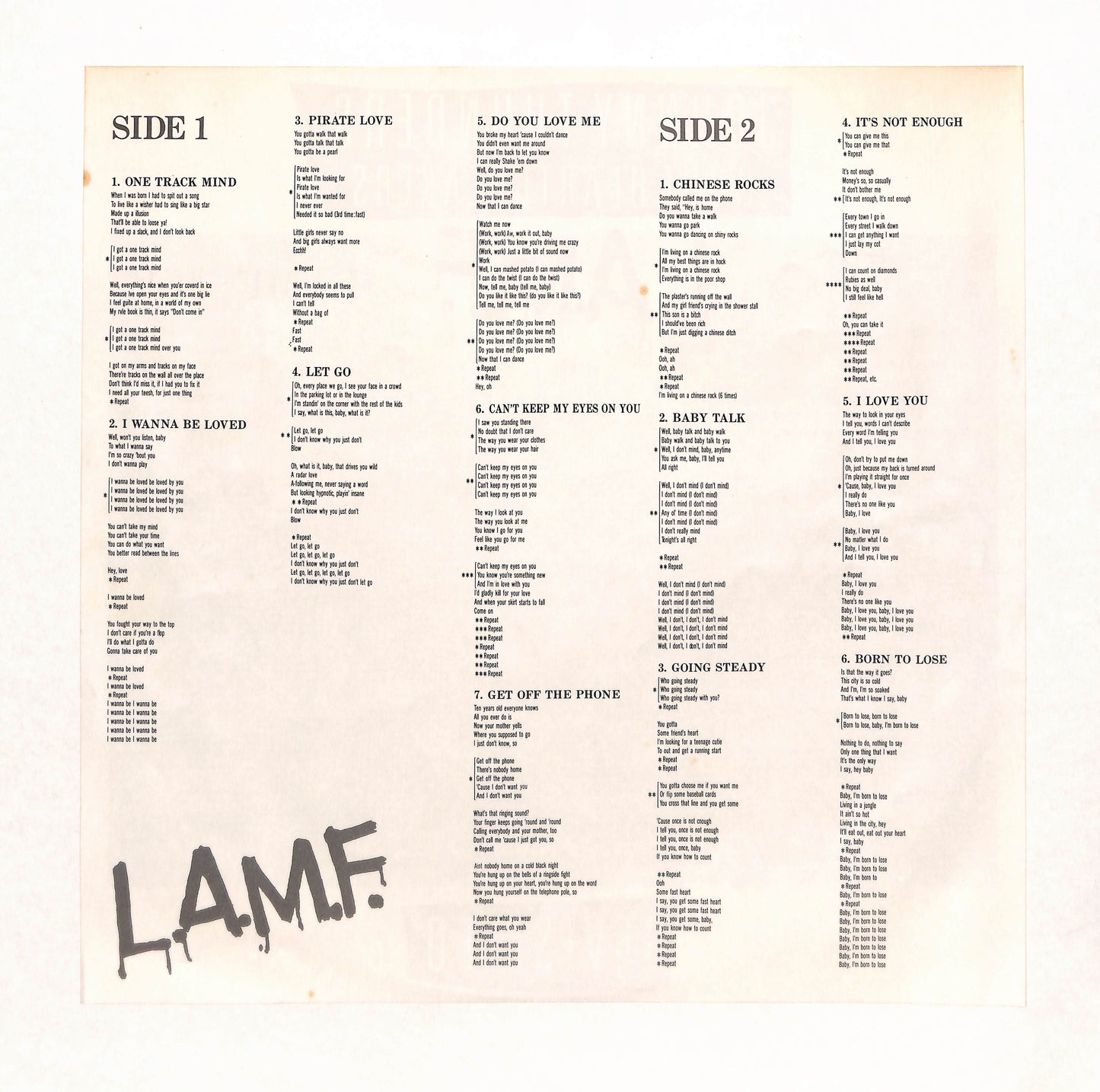 L.A.M.F. Revisited
