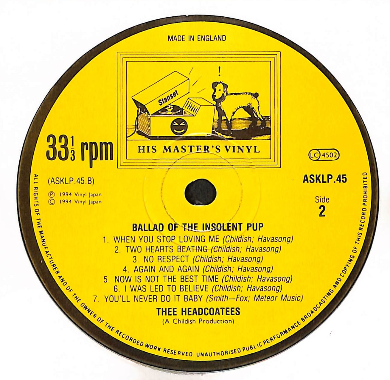 Ballad Of The Insolent Pup