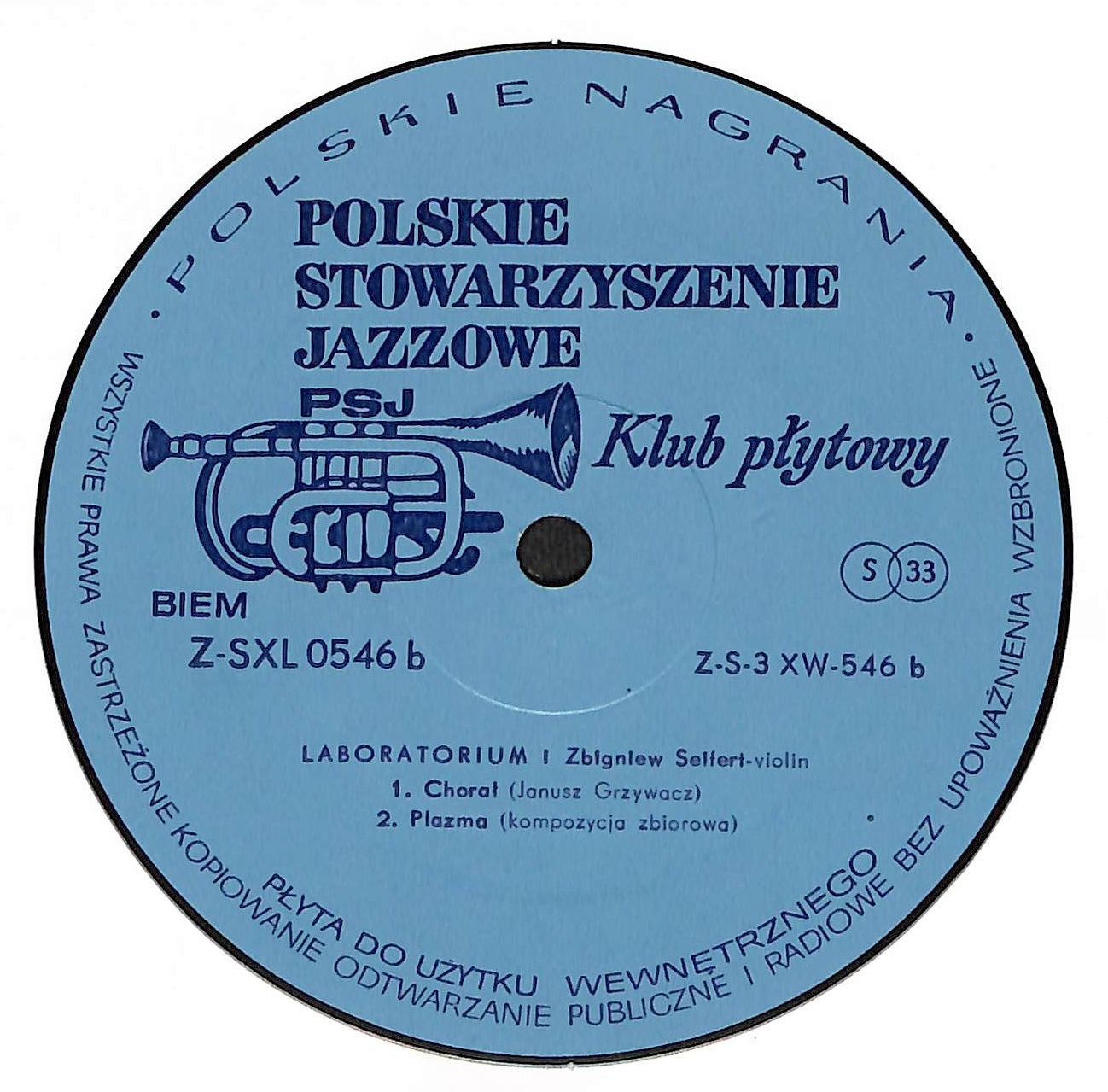 Kronika Dzwiękowa JJ 72 / Laboratorium I Zbigniew Seifert