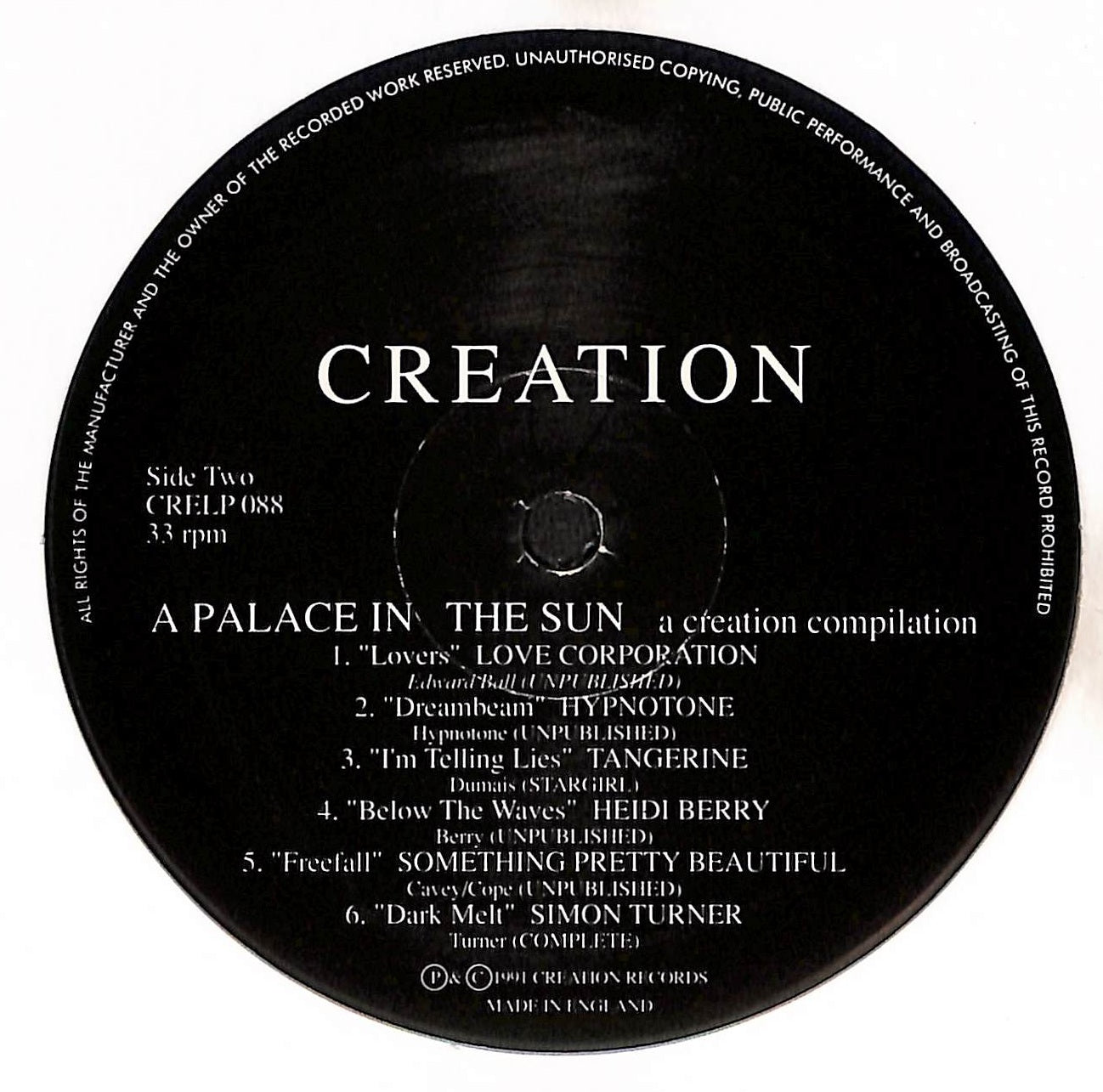 A Palace In The Sun (A Creation Compilation)