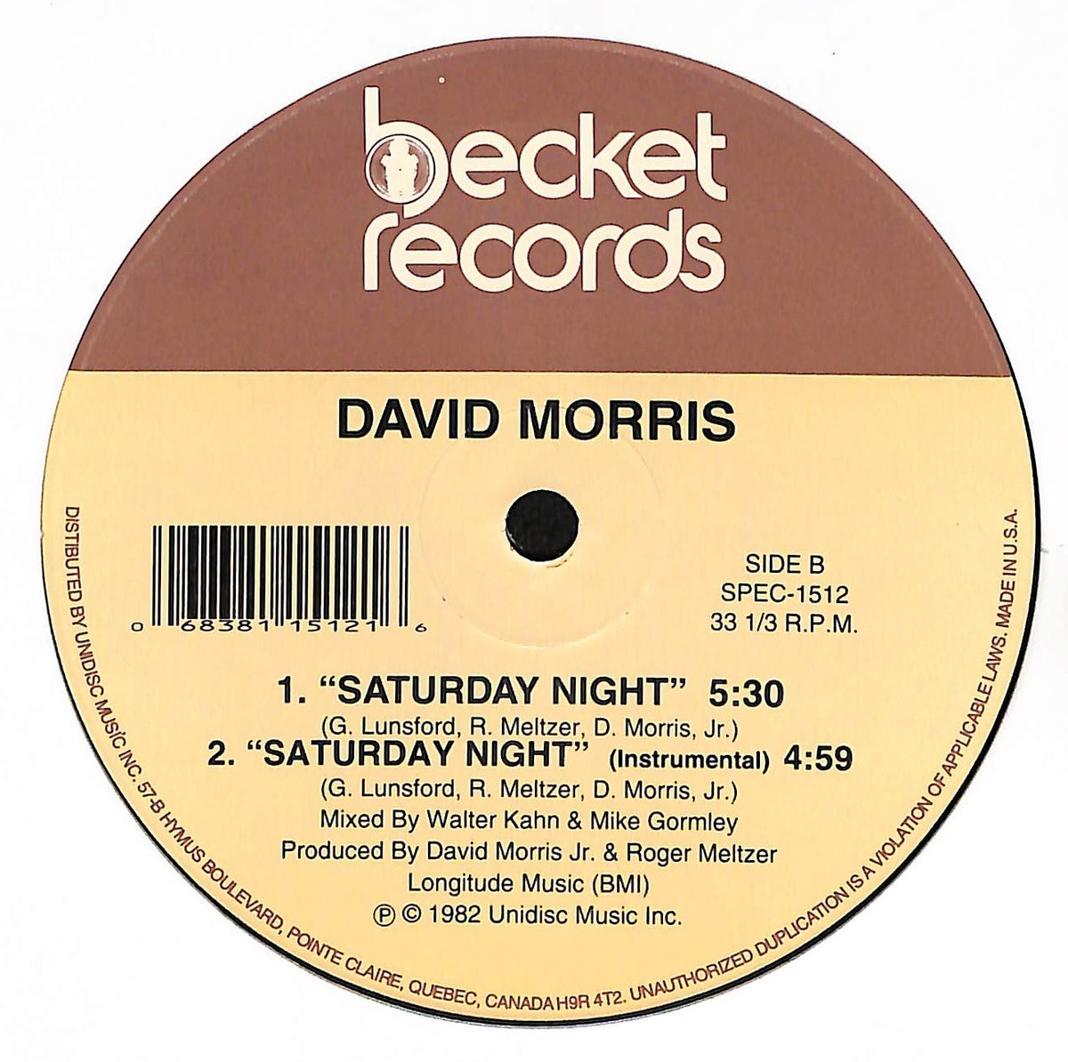Don't Send Me Away / Saturday Night