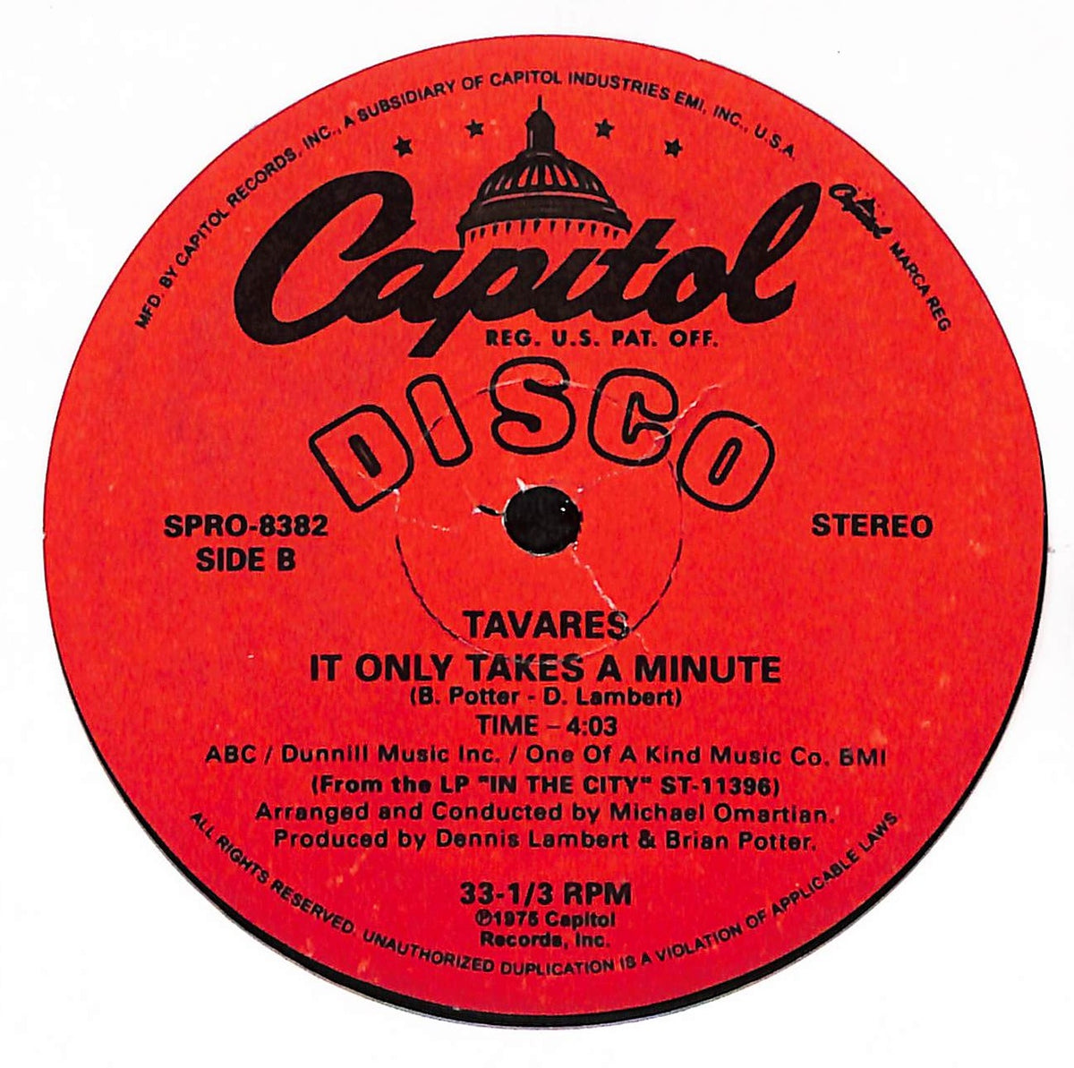 Heaven Must Be Missing An Angel / It Only Takes A Minute