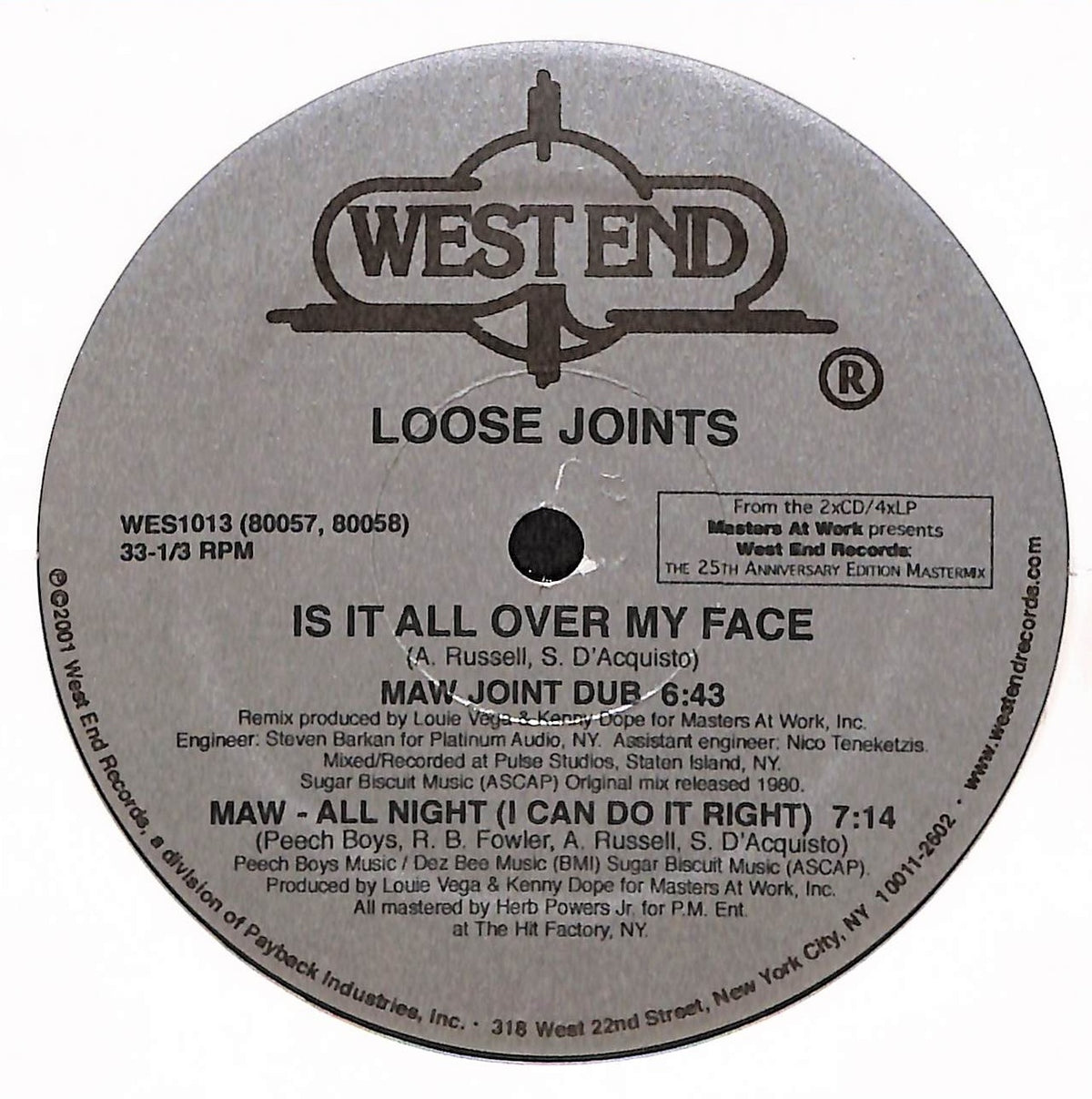Is It All Over My Face (MAW Remixes) / All Night (I Can Do It Right)