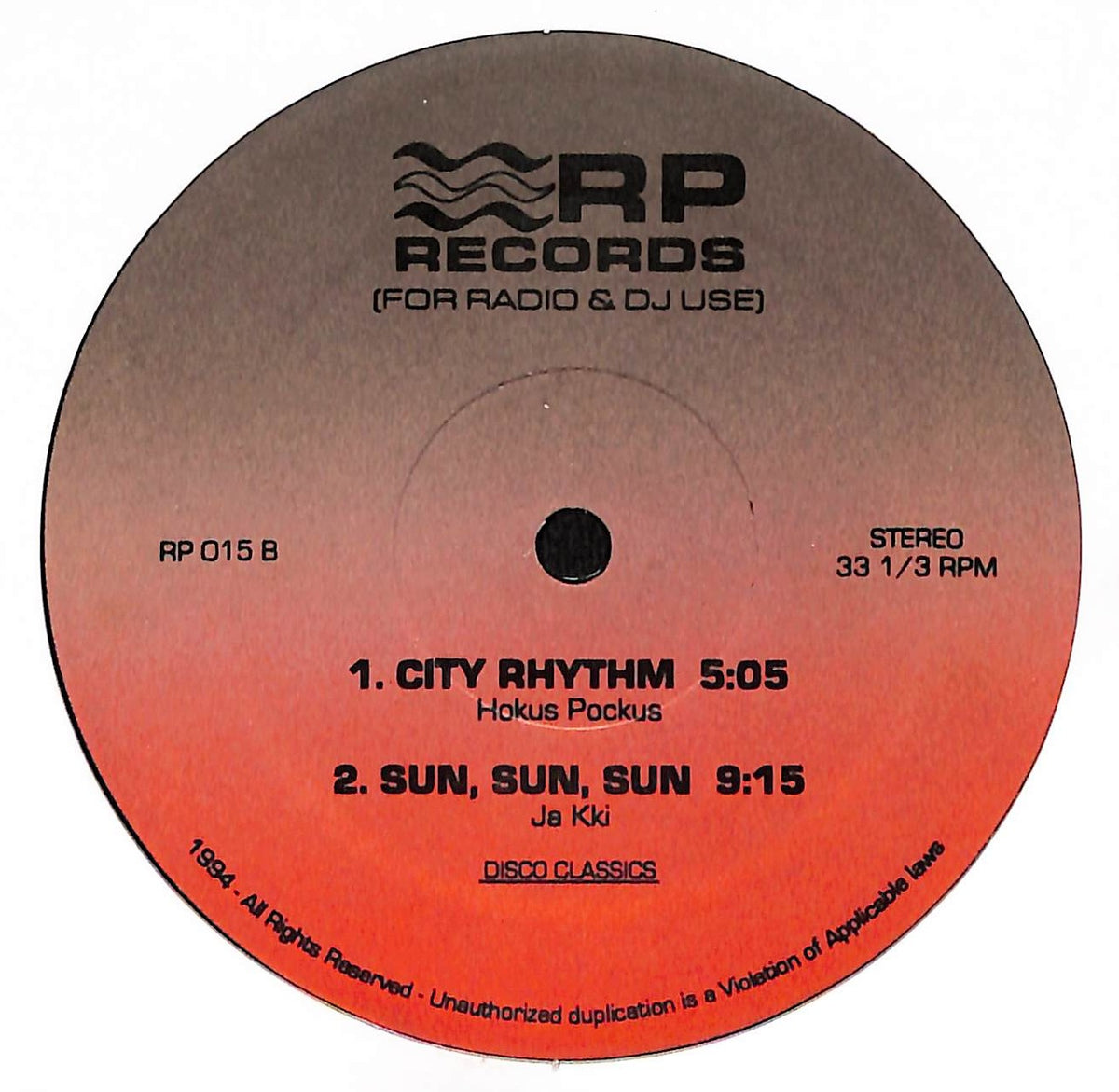Let's Go All The Way / City Rhythm / Sun, Sun, Sun