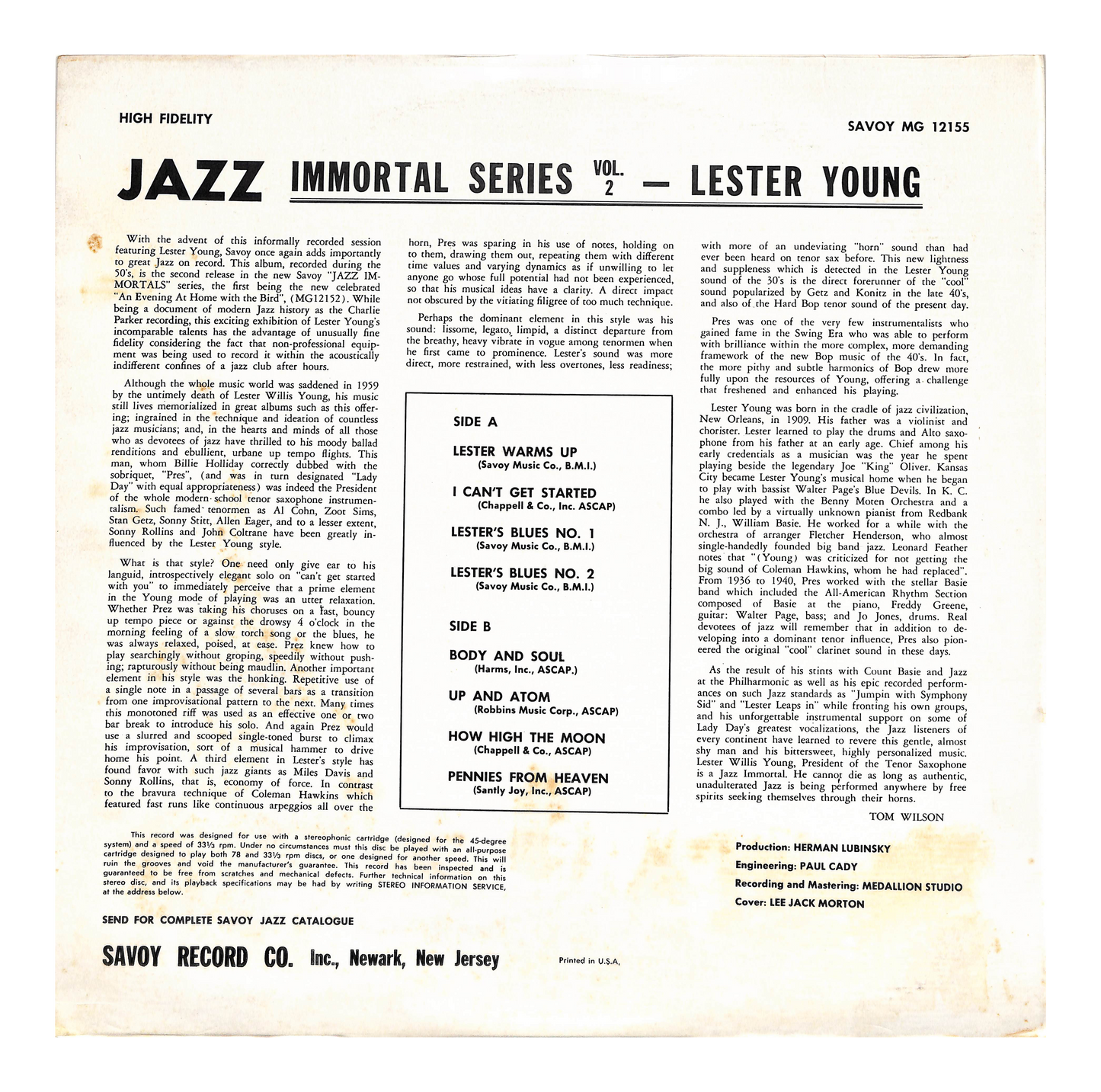 Jazz Immortal Series - Vol. 2
