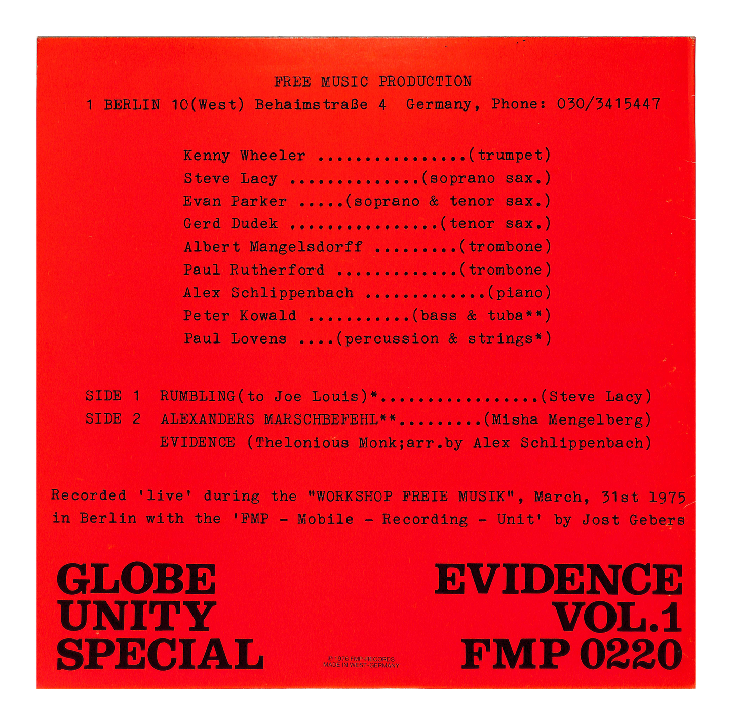 Evidence Vol.1