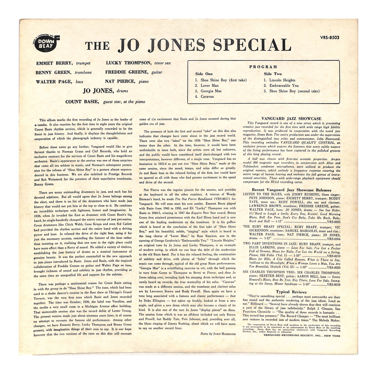 The Jo Jones Special