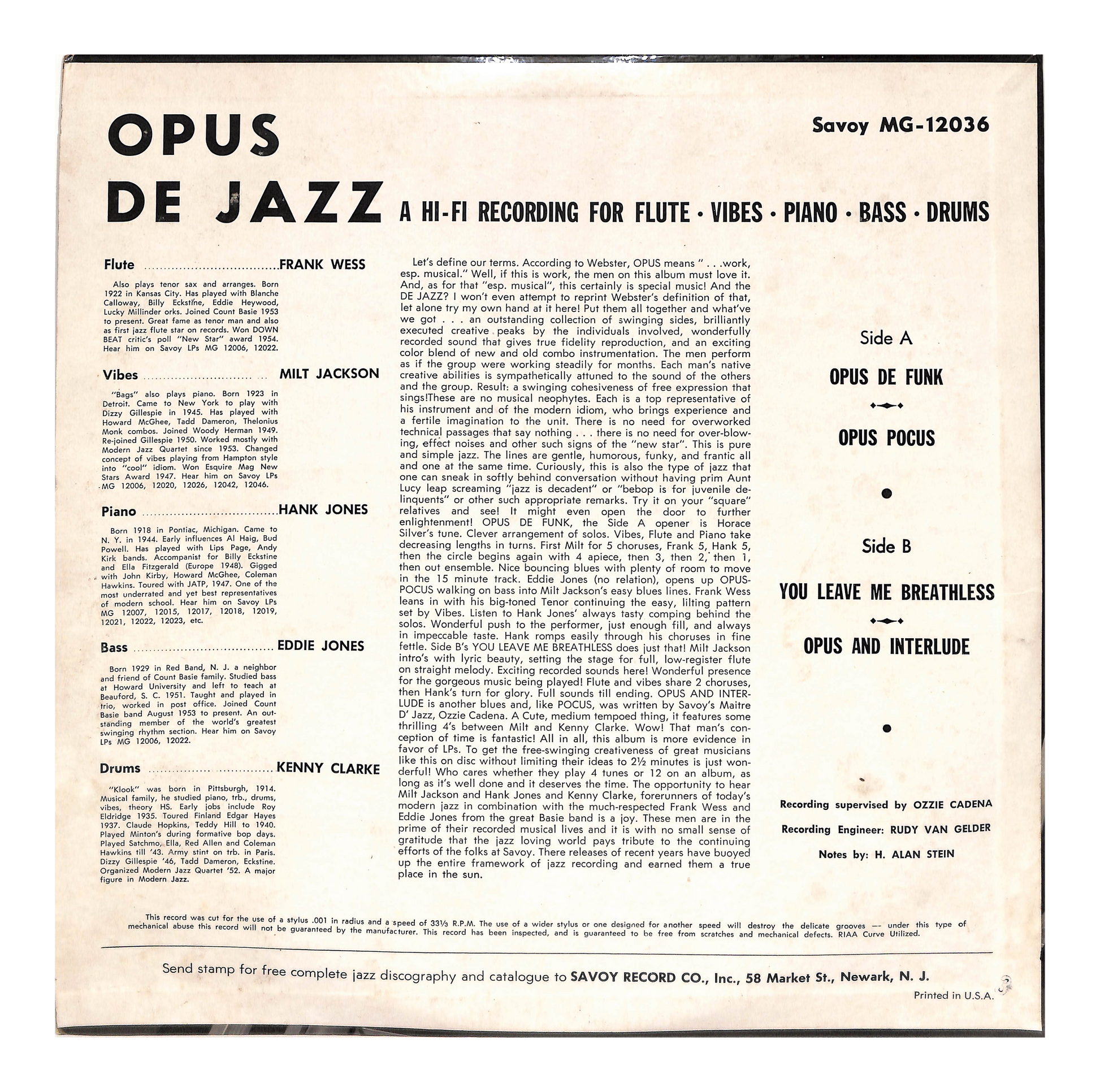 Opus De Jazz – ELLA ONLINE