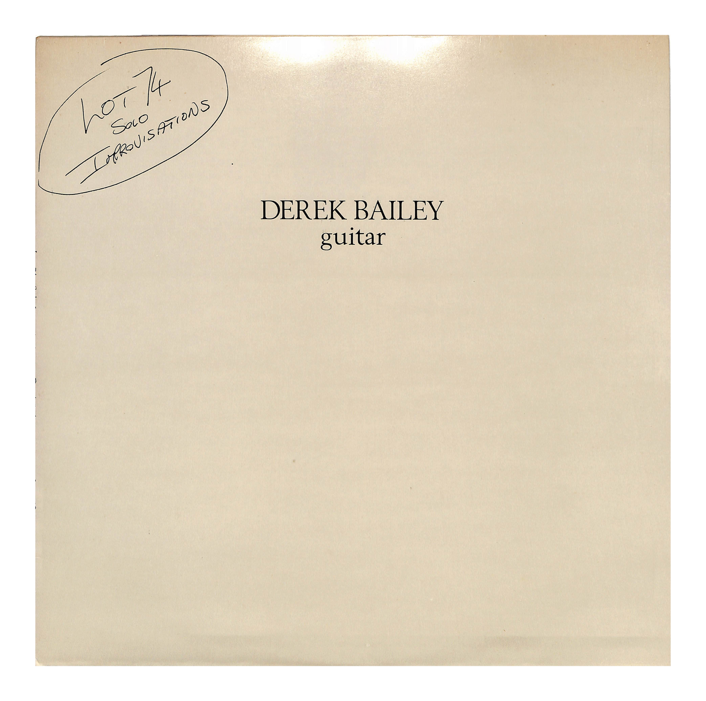 Lot 74 - Solo Improvisations