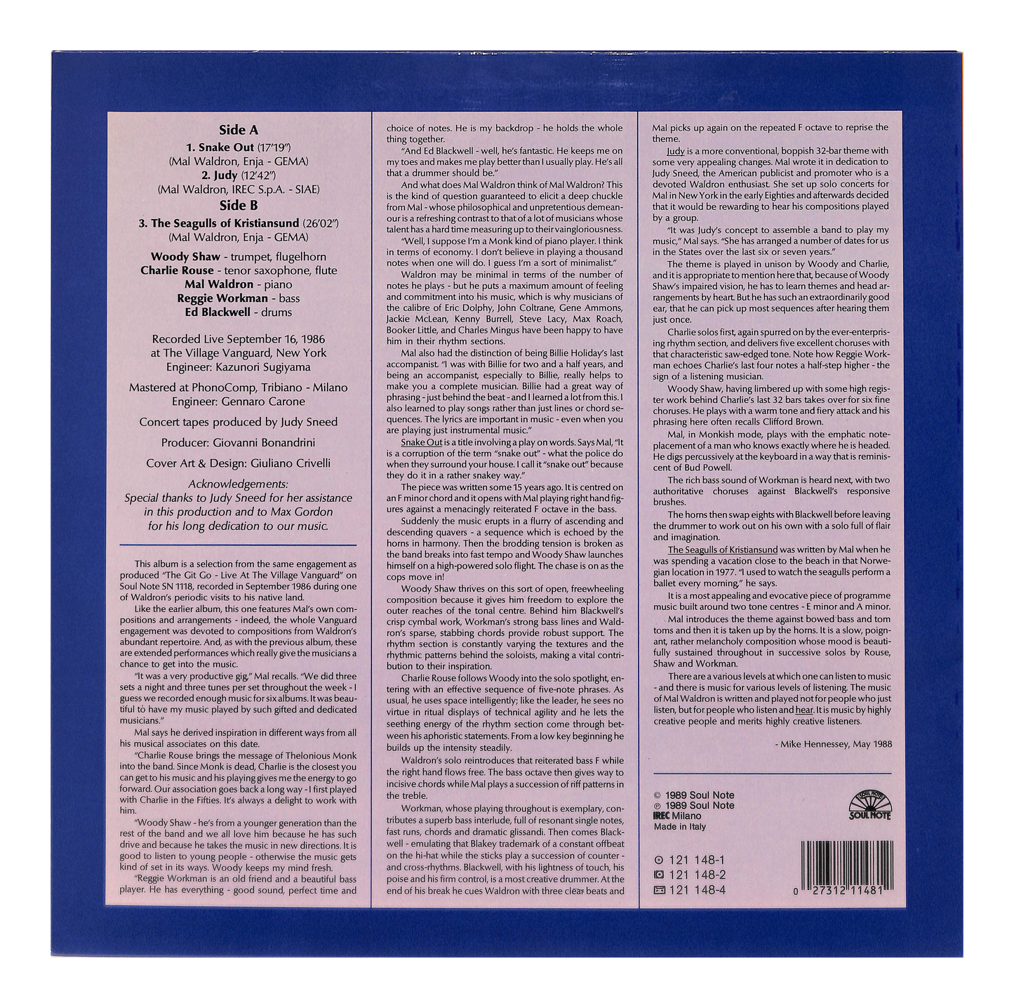 The Seagulls Of Kristiansund - Live At The Village Vanguard