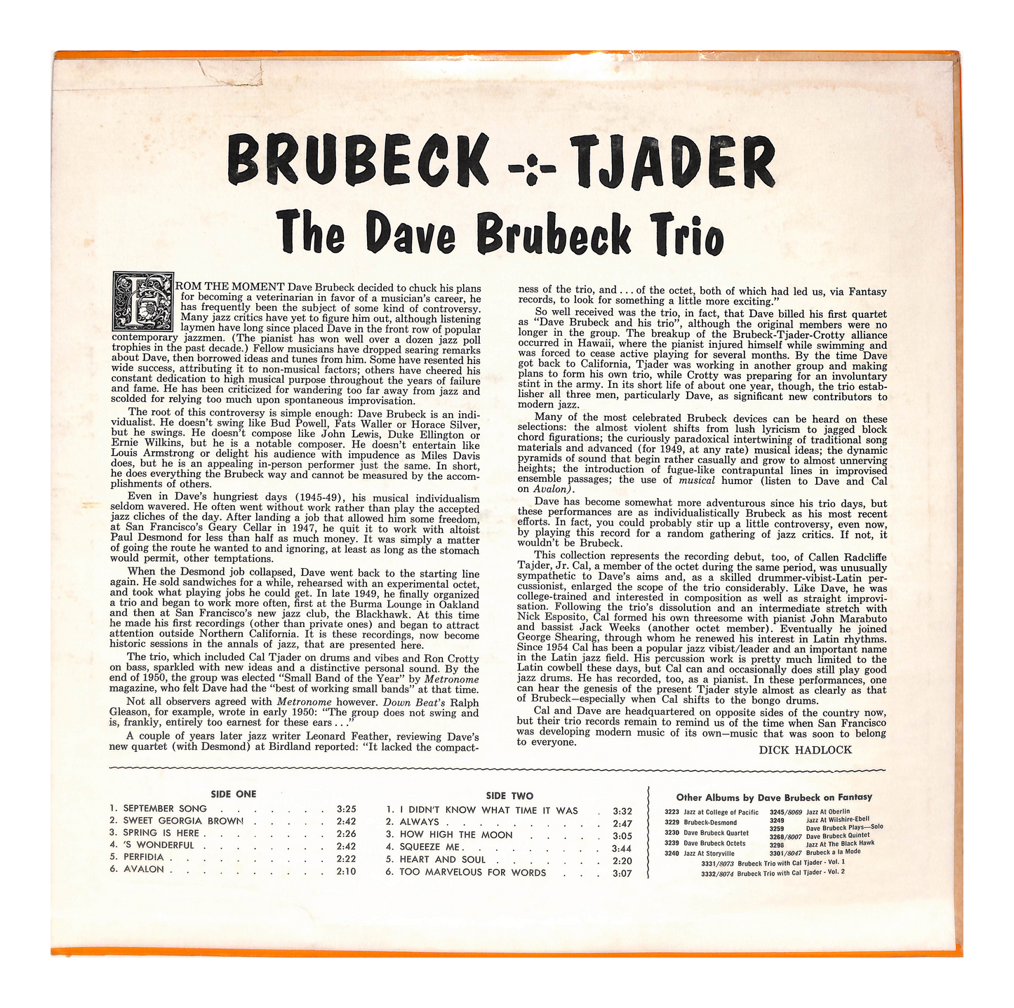 The Dave Brubeck Trio
