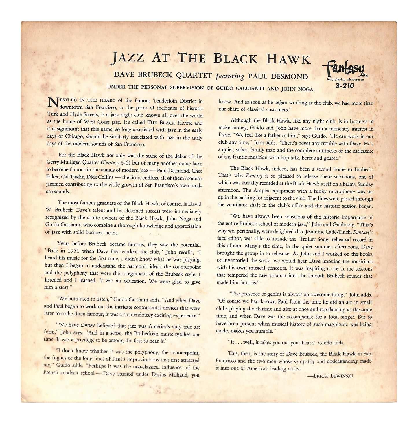 Jazz At The Blackhawk