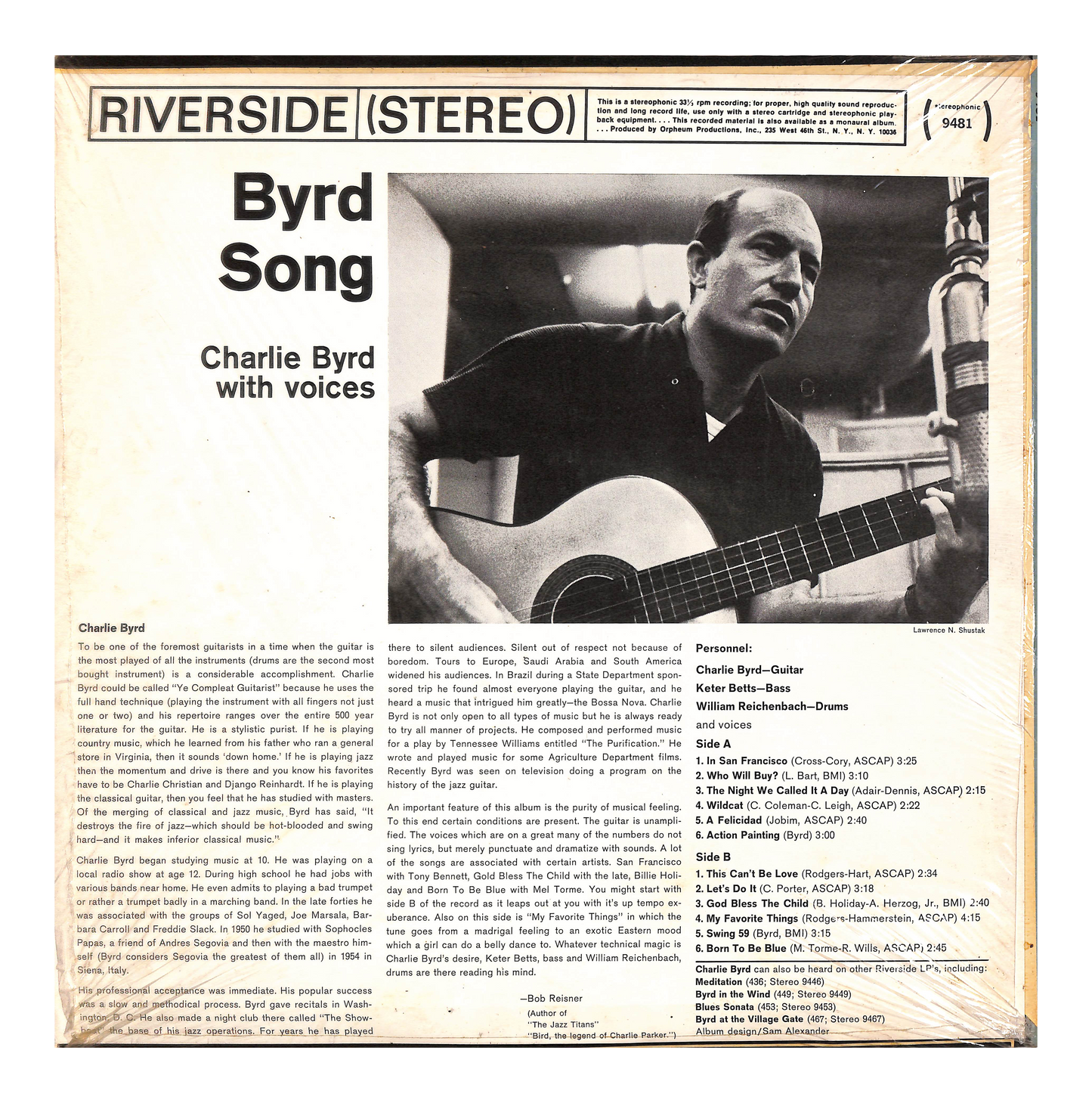 Byrd Song: Charlie Byrd With Voices
