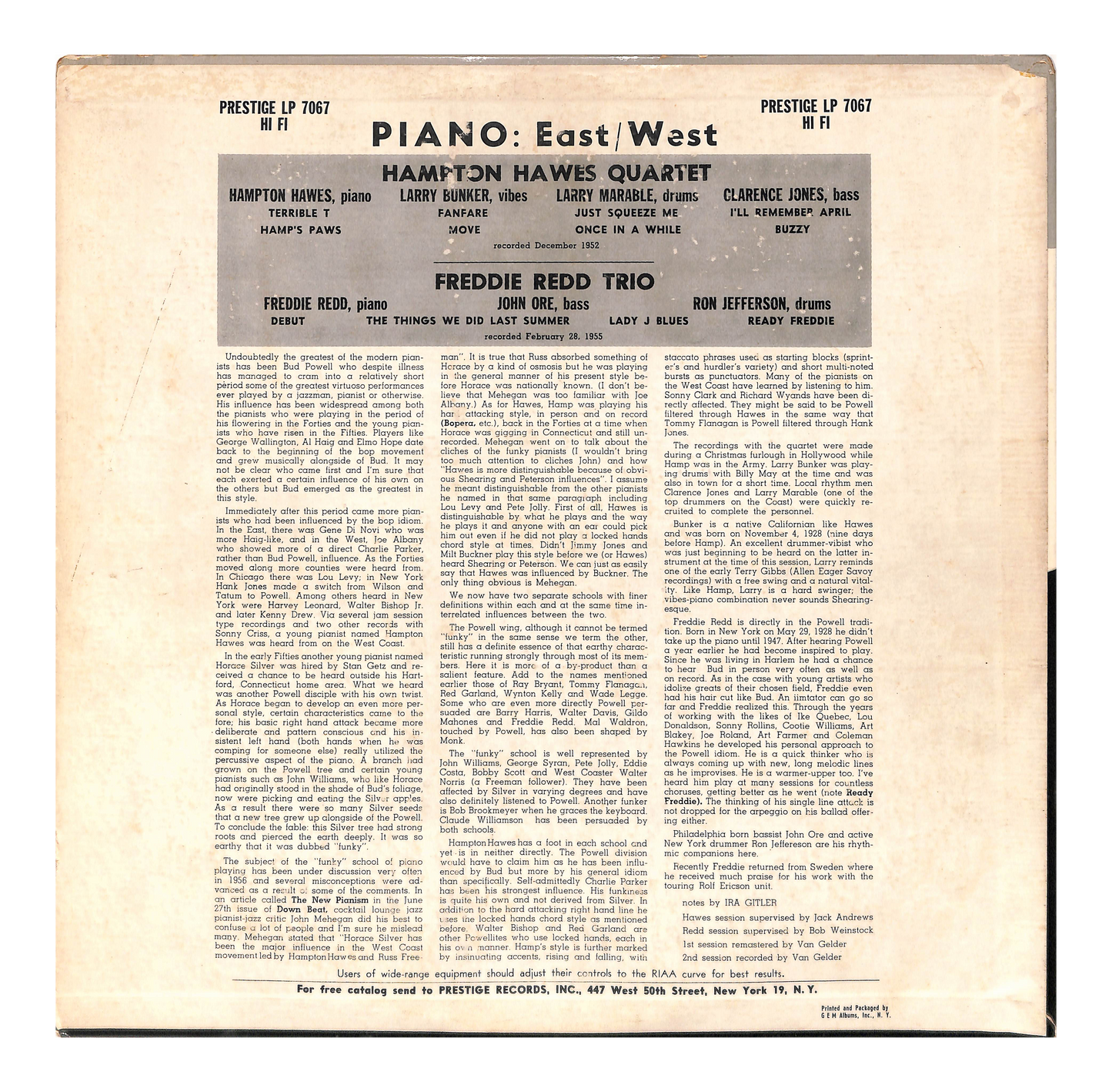 Piano: East/West