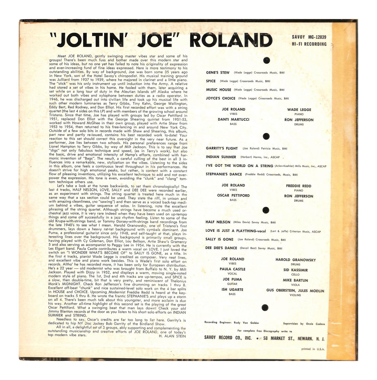 Joltin' Joe Roland