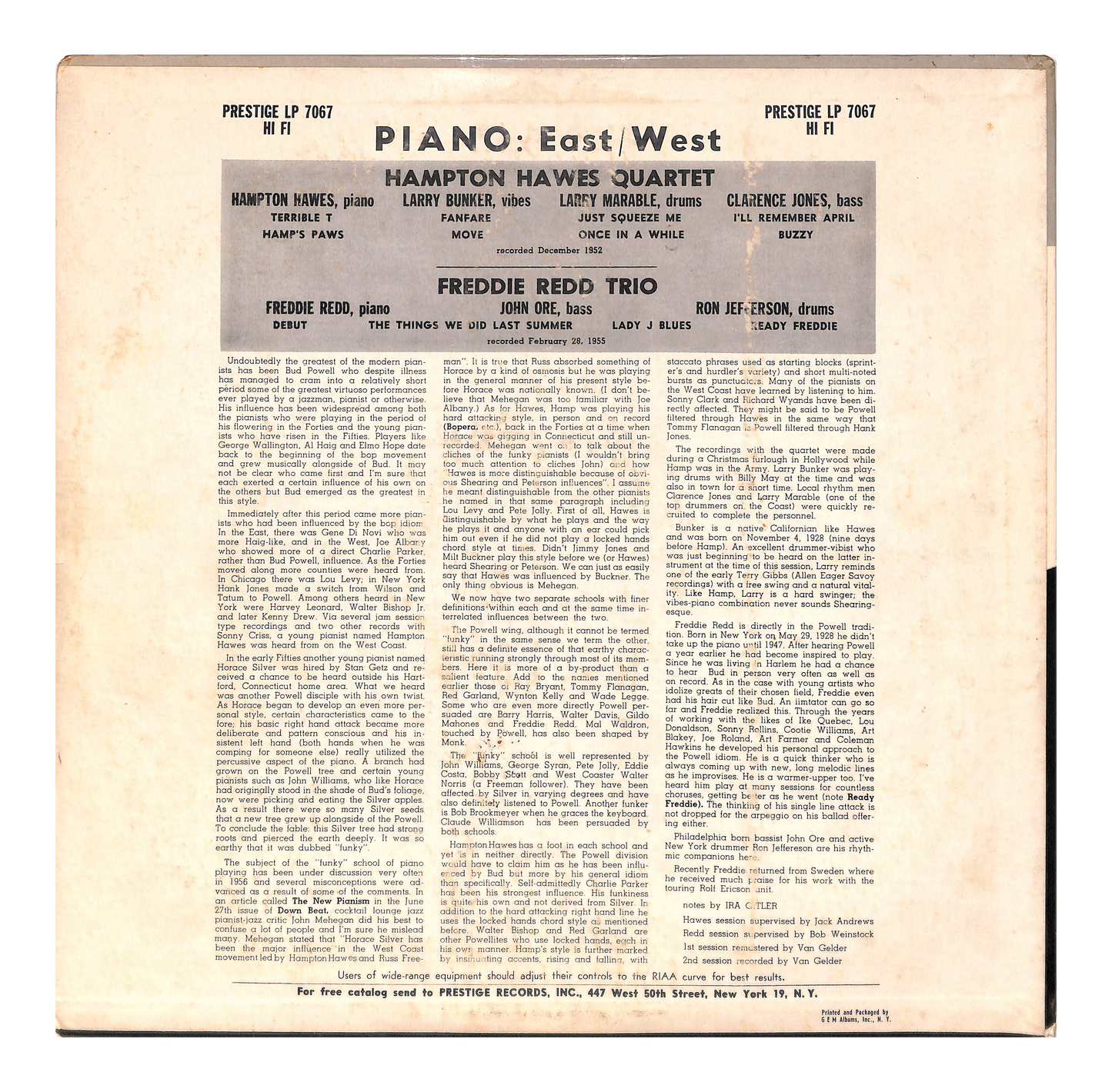 Piano: East/West
