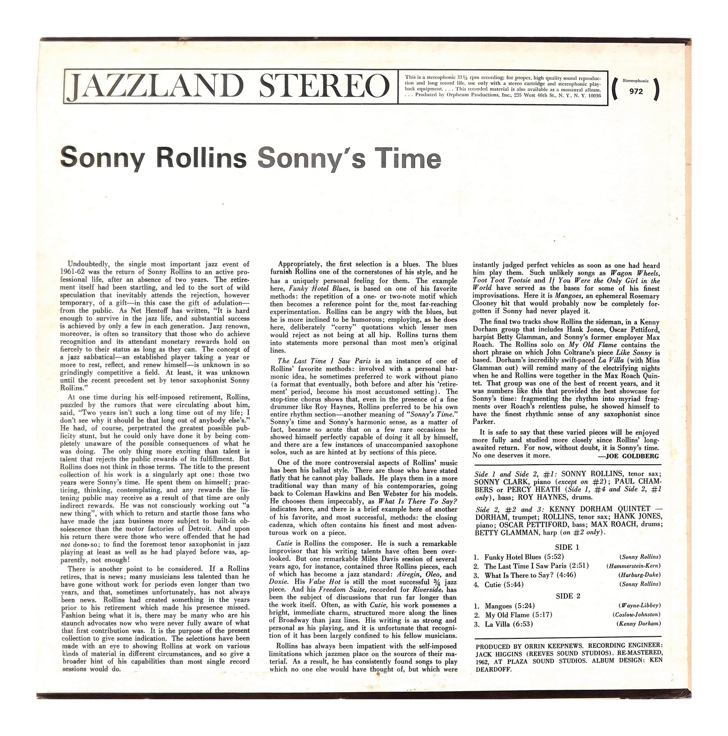 Sonny's Time