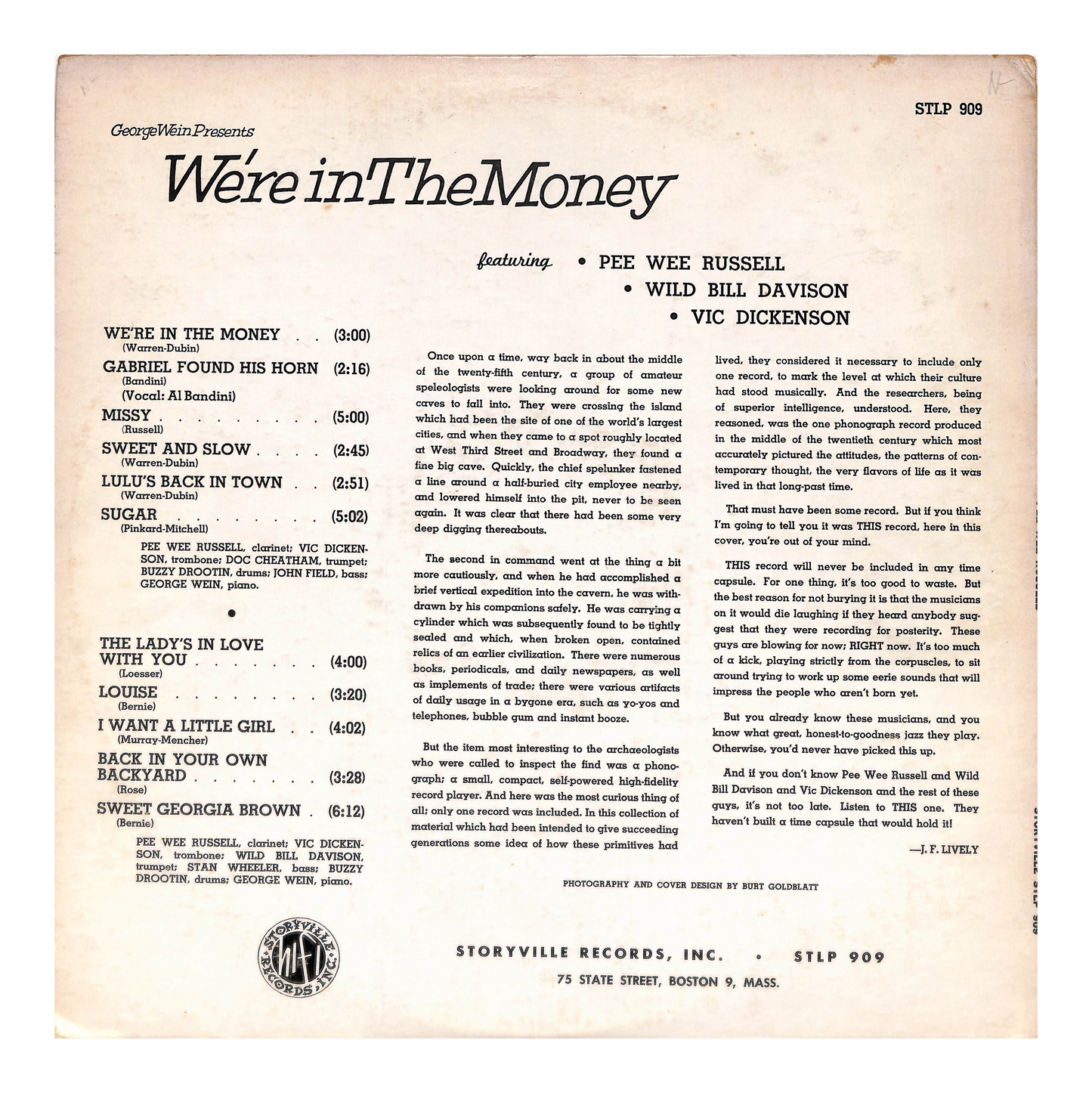 We're In The Money