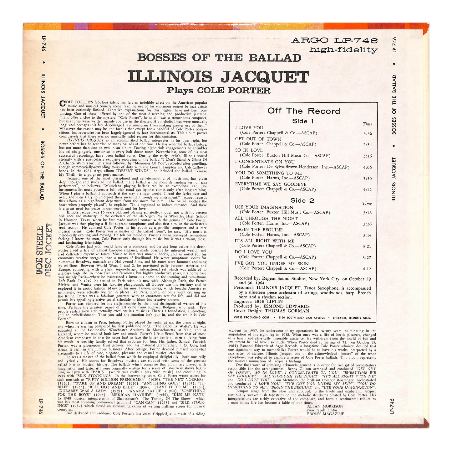 Bosses Of The Ballad (Illinois Jacquet And Strings Play Cole Porter)