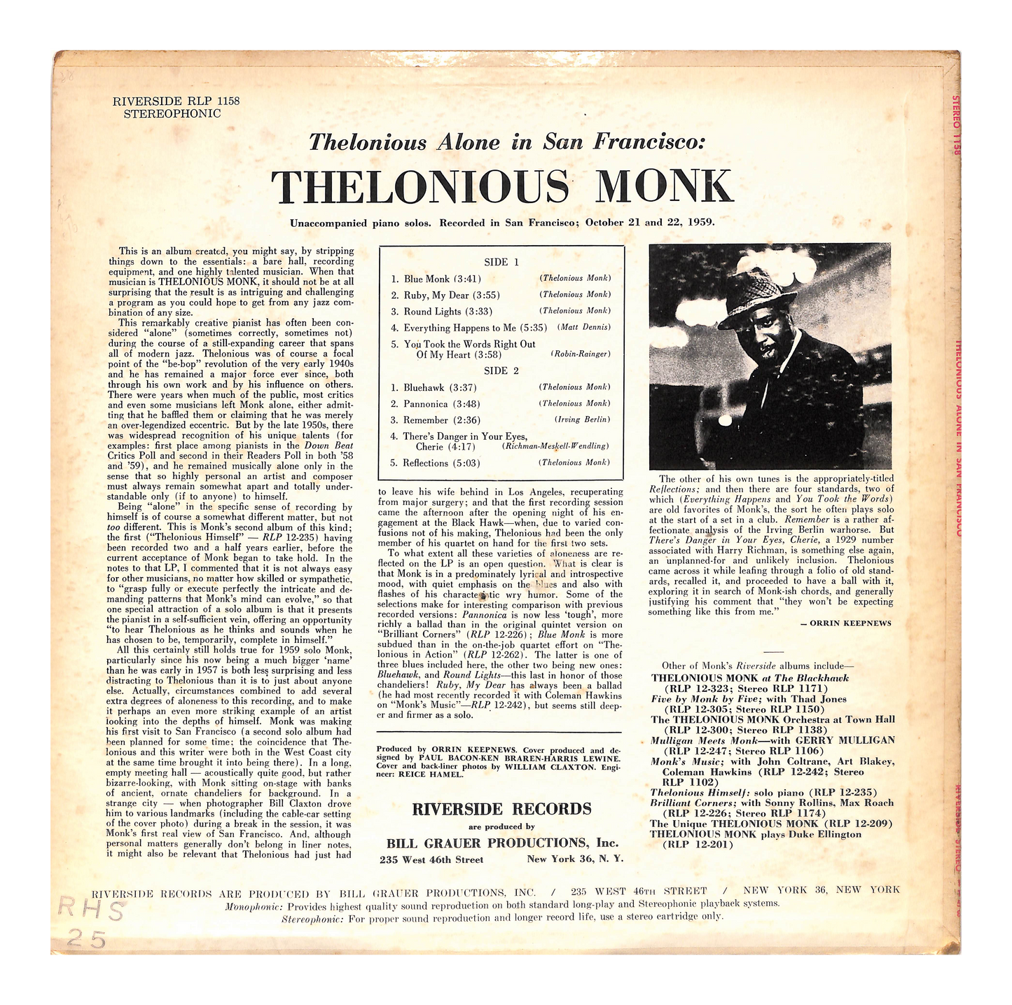 Thelonious Alone In San Francisco