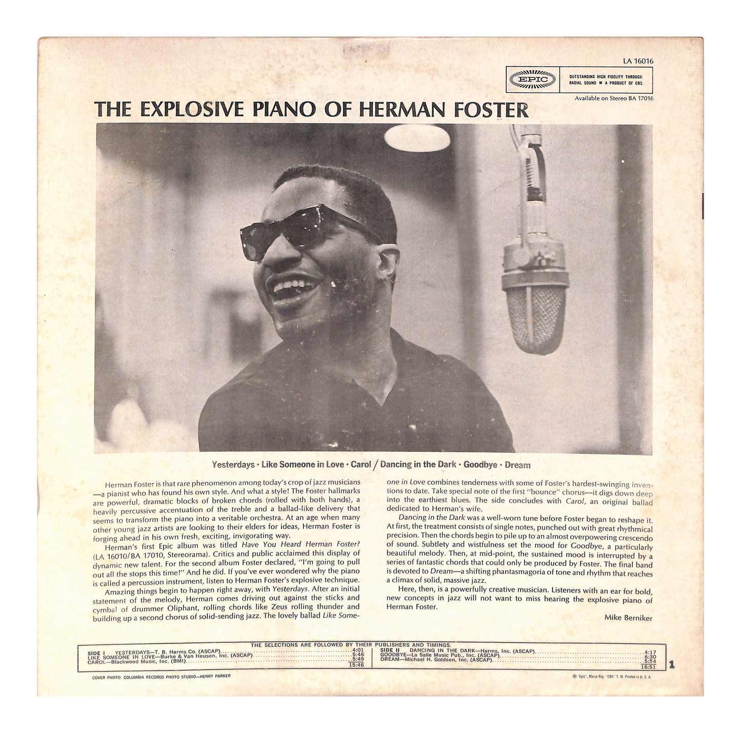 The Explosive Piano Of Herman Foster