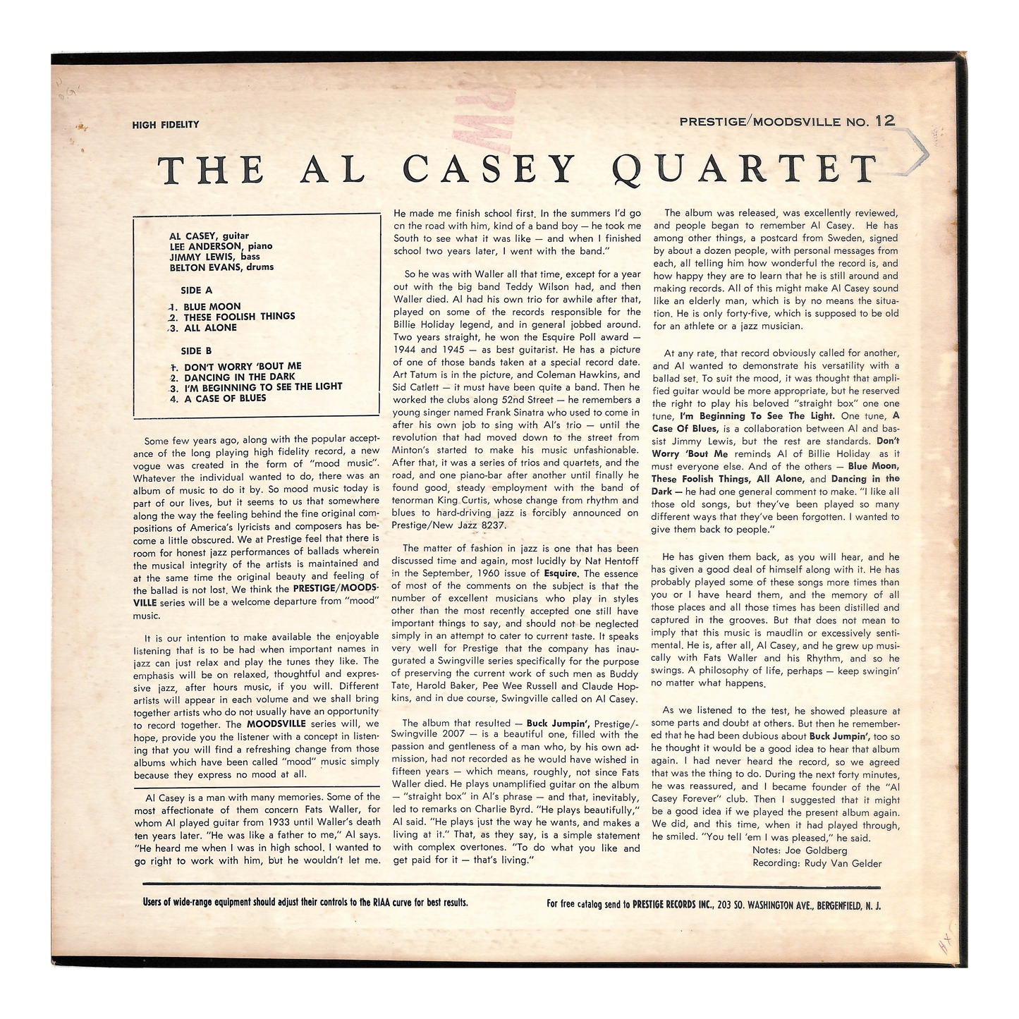 The Al Casey Quartet