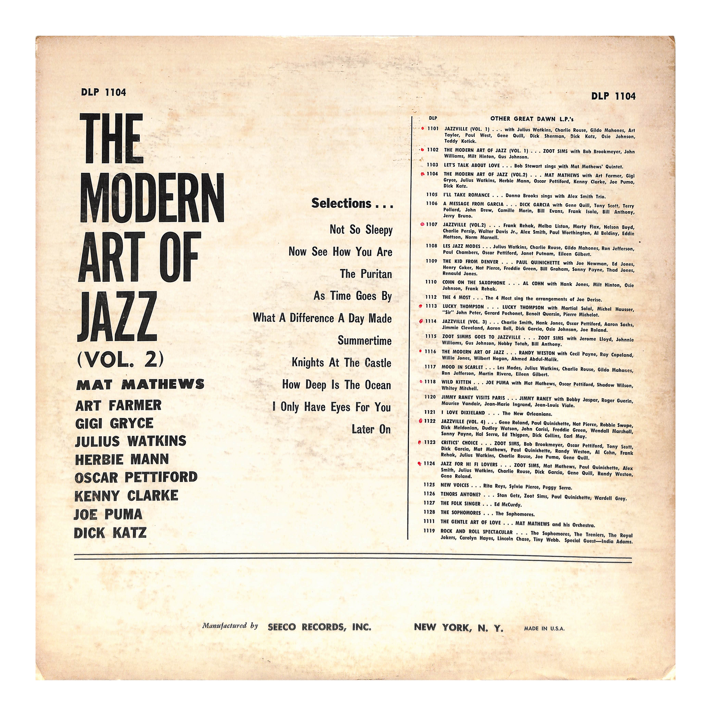 The Modern Art Of Jazz By Mat Mathews