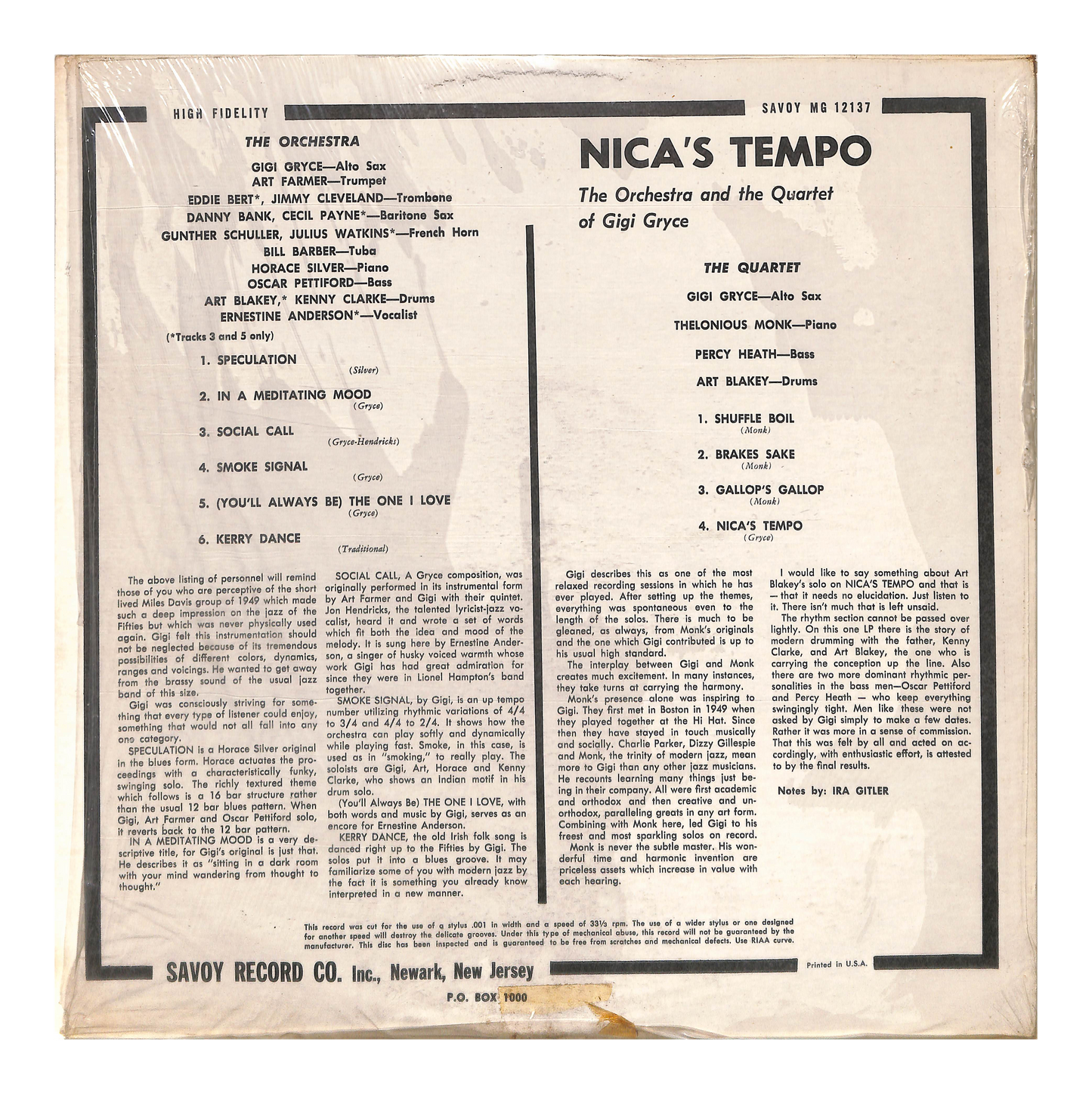 Nica's Tempo