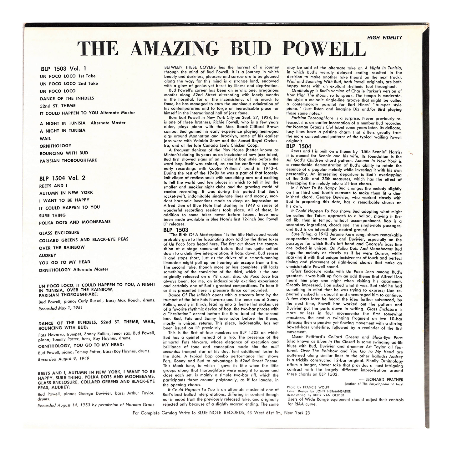 The Amazing Bud Powell, Volume 2