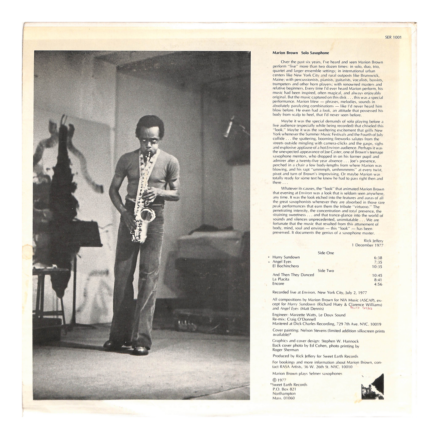 Solo Saxophone