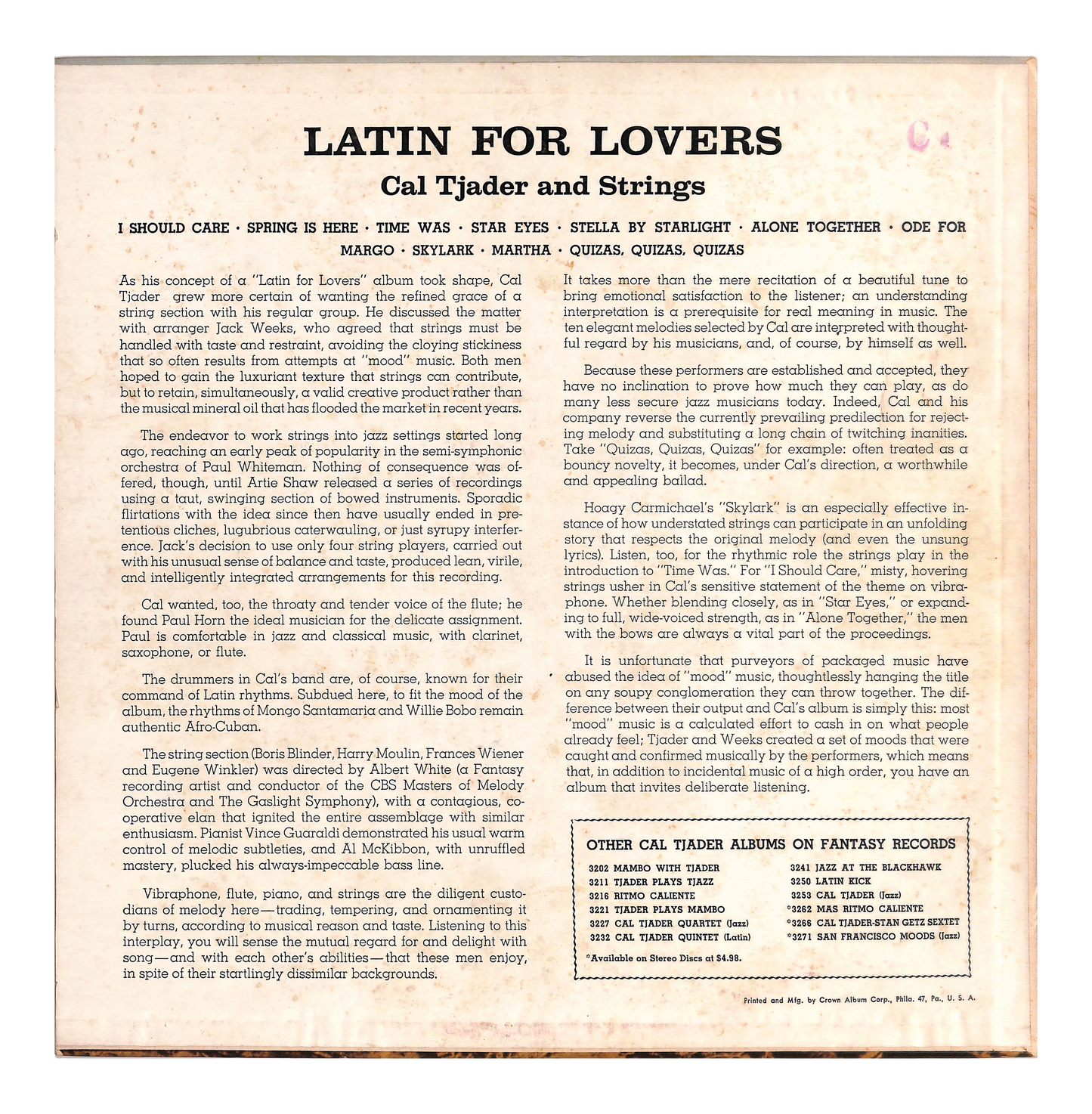 Latin For Lovers