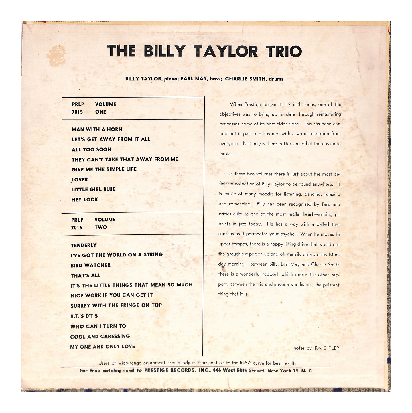 Billy Taylor Trio Vol. 2