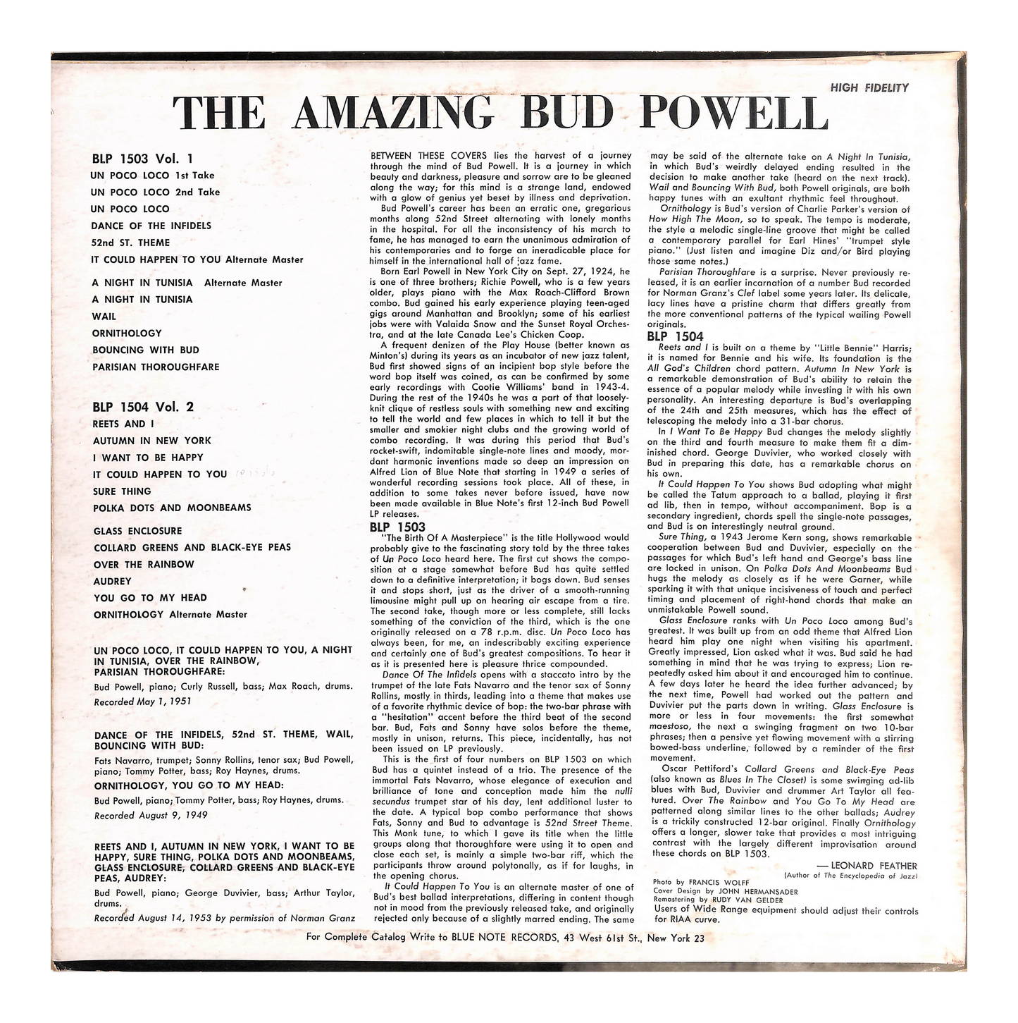 The Amazing Bud Powell, Volume 2