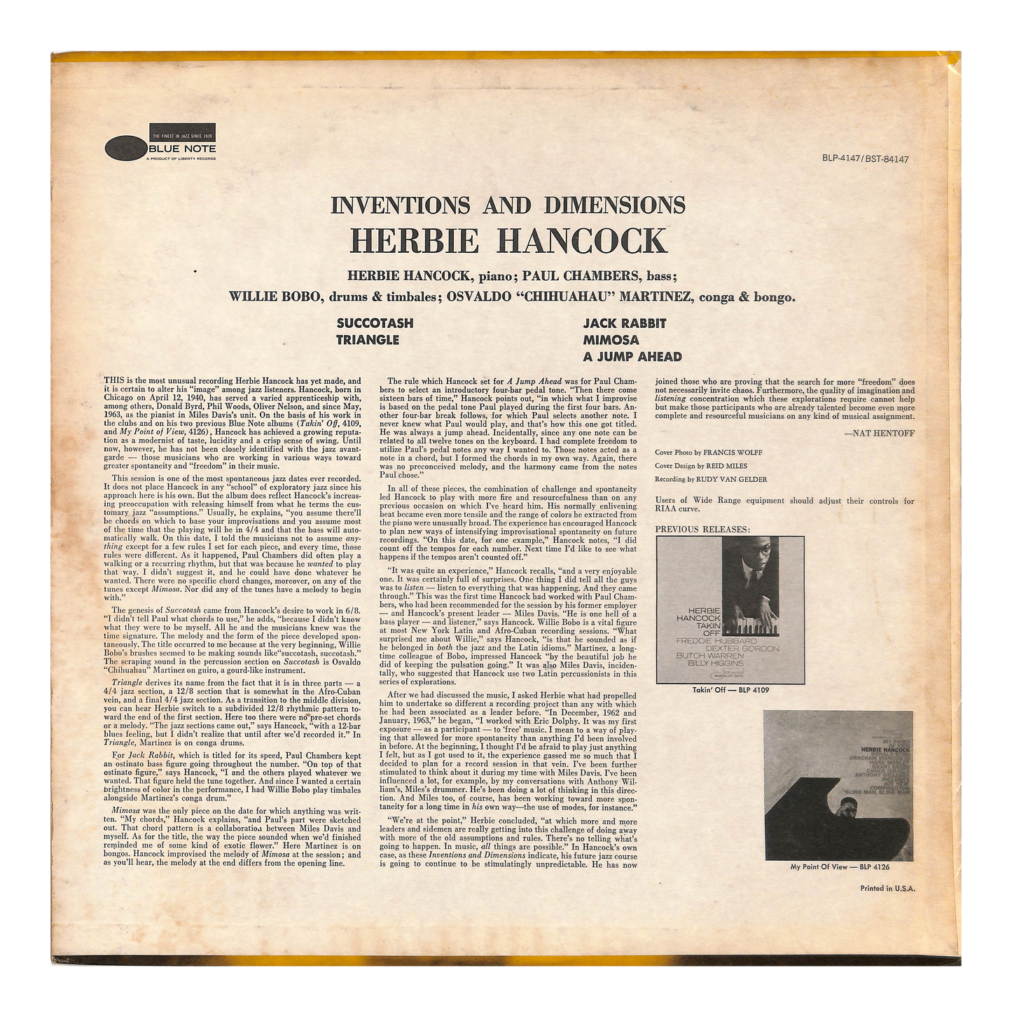 Inventions And Dimensions