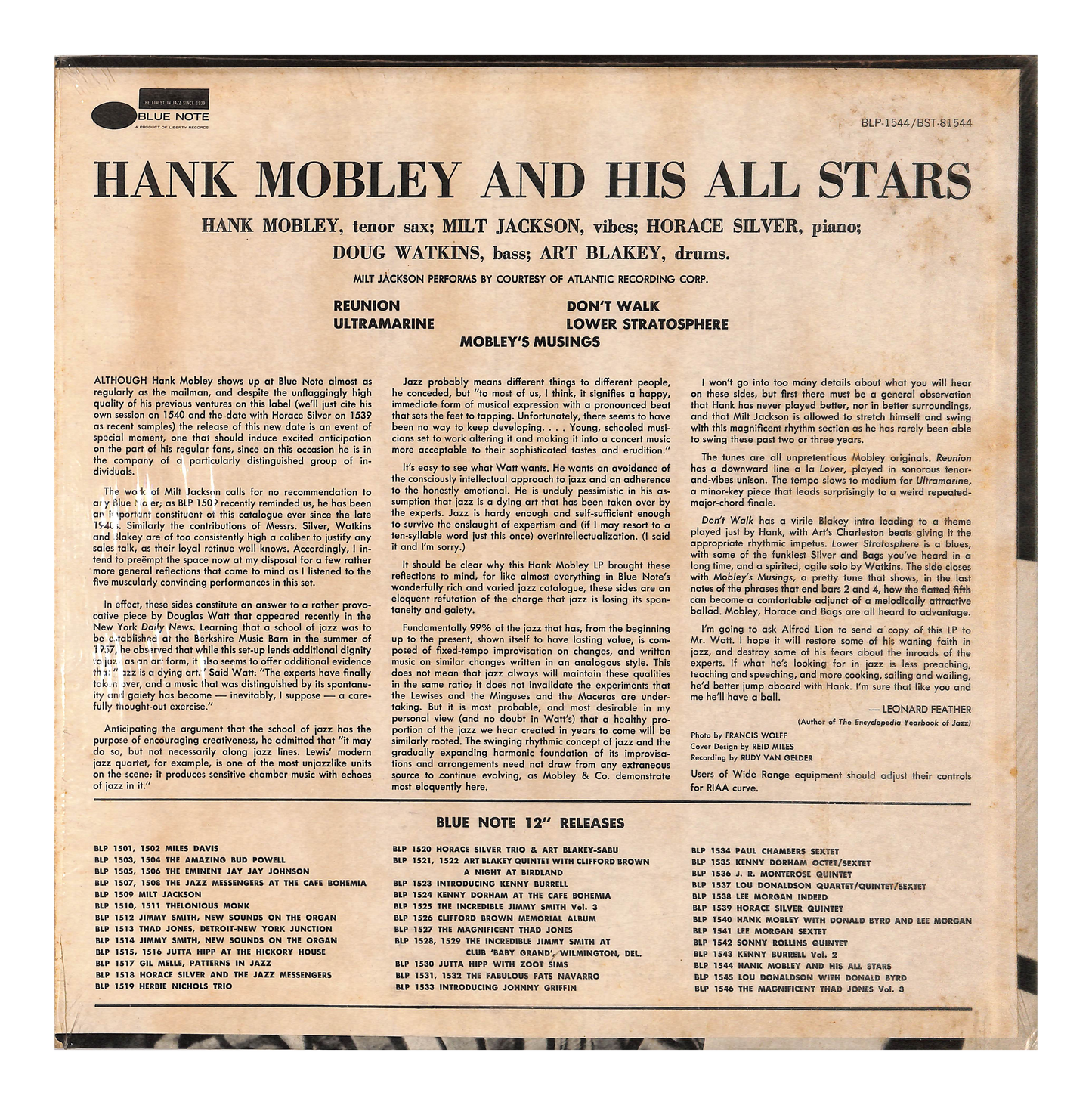 Hank Mobley And His All Stars