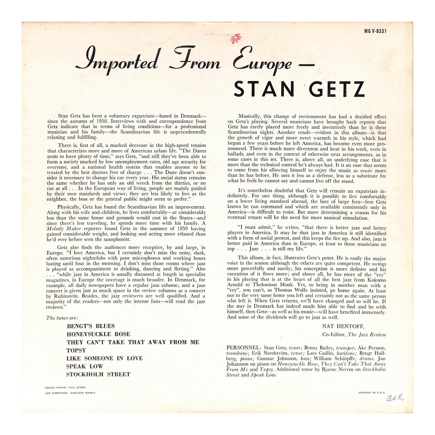 Imported From Europe