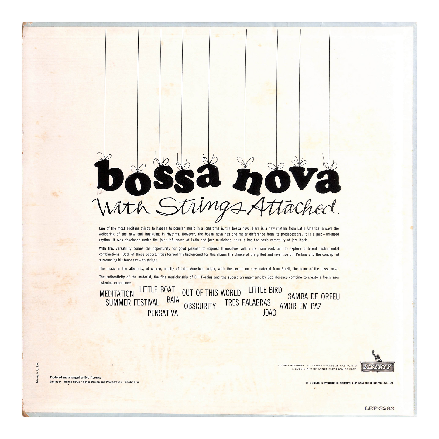 Bossa Nova With Strings Attached - The Tenor Of Bill Perkins