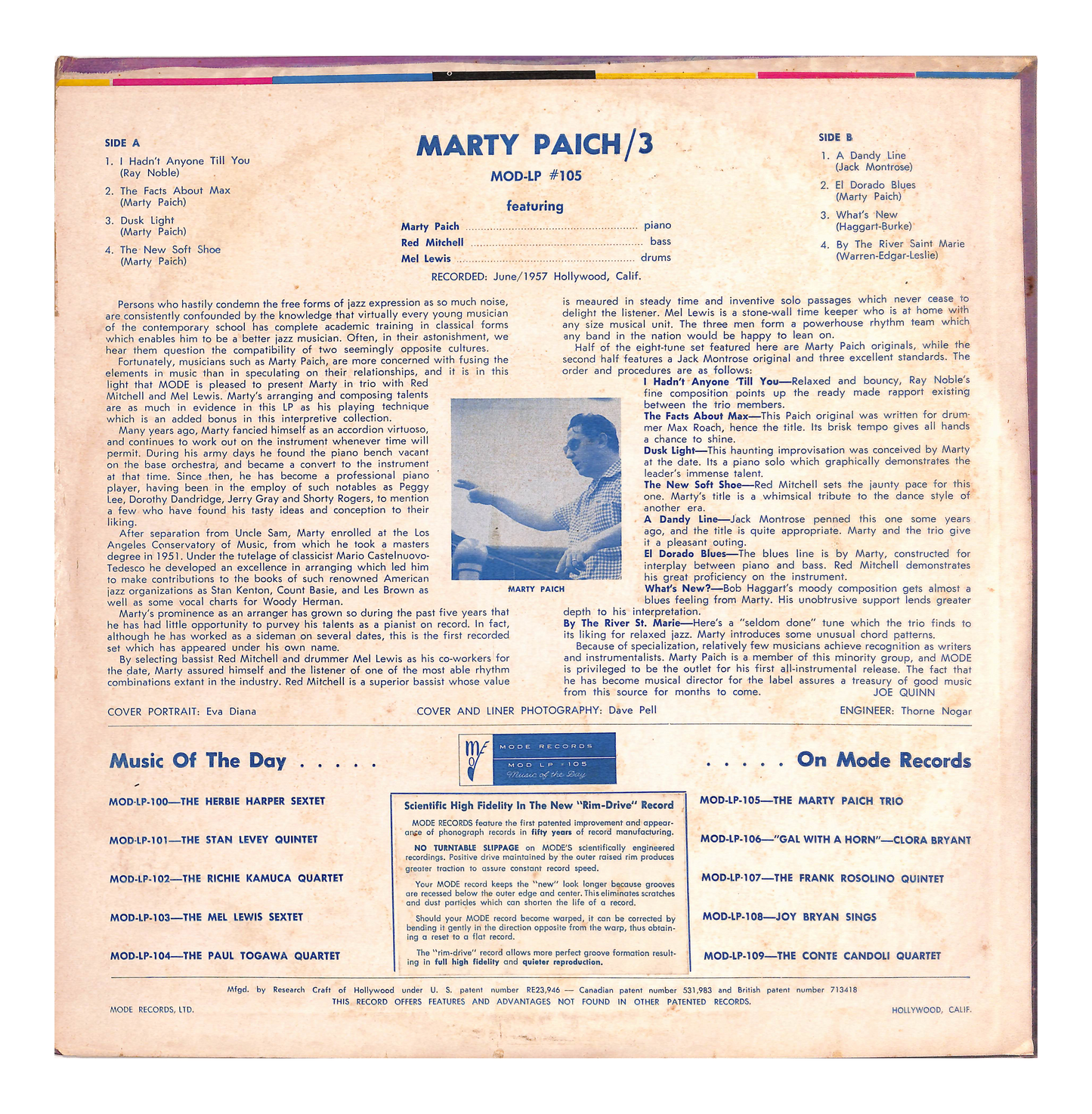 Marty Paich Trio