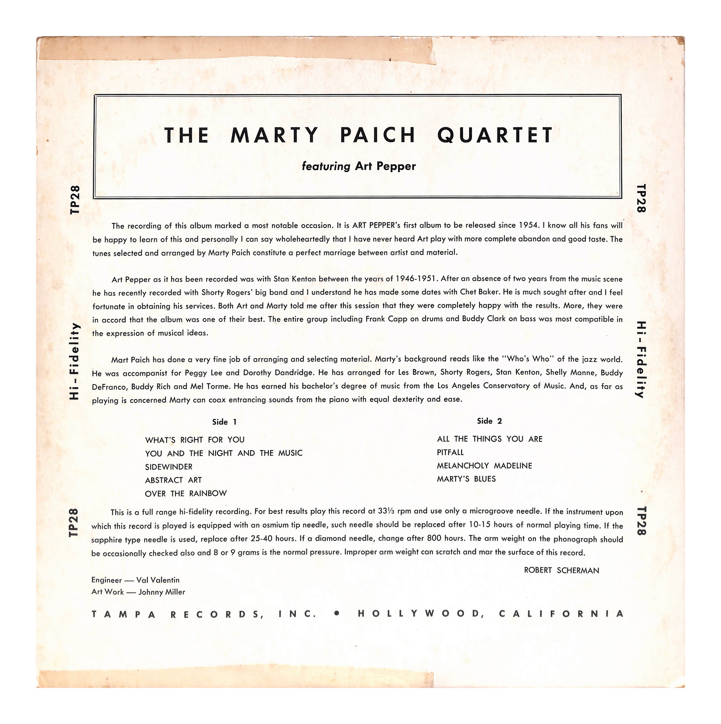 Marty Paich Quartet