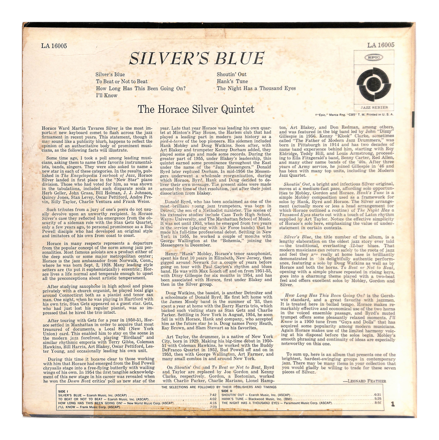 Silver's Blue