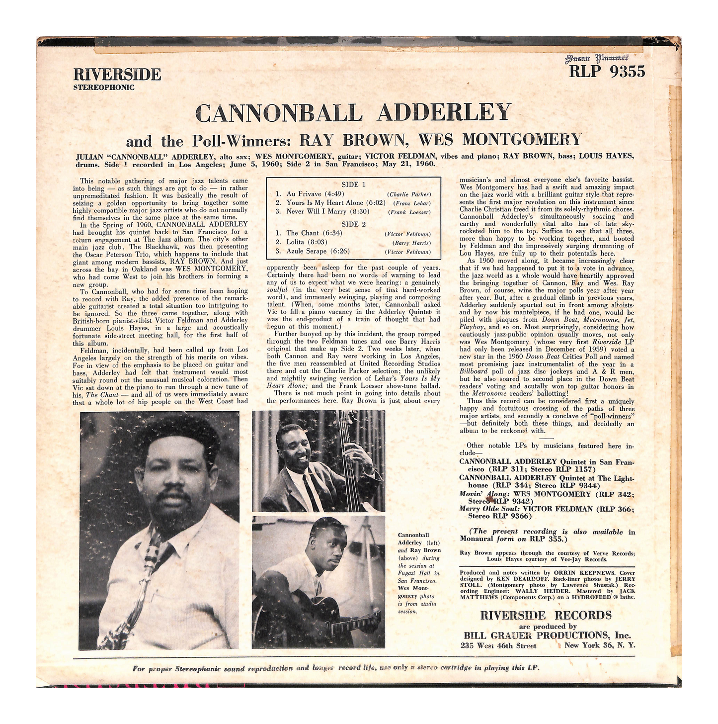 Cannonball Adderley And The Poll-Winners Featuring Ray Brown And Wes Montgomery