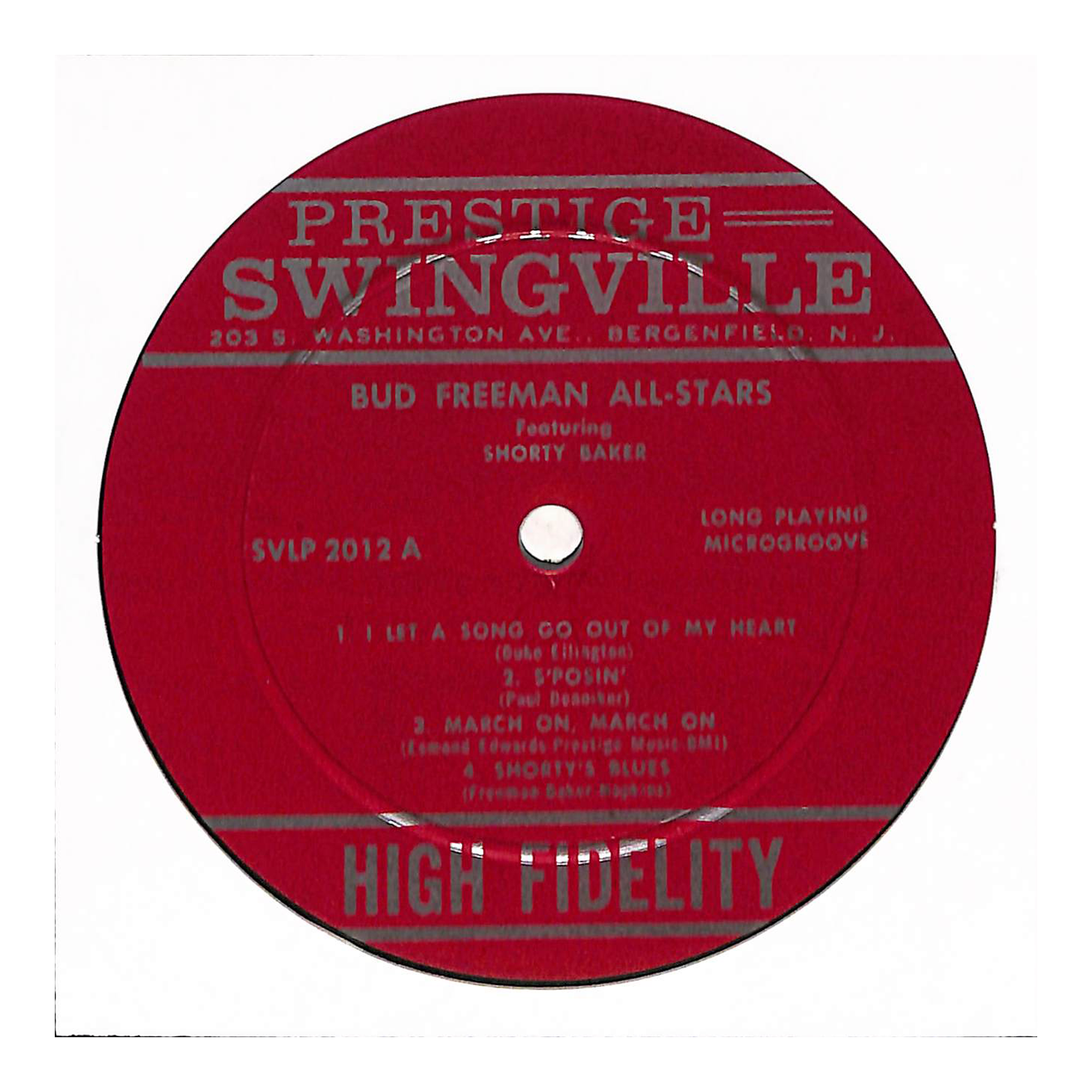 The Bud Freeman All-Stars Featuring Shorty Baker