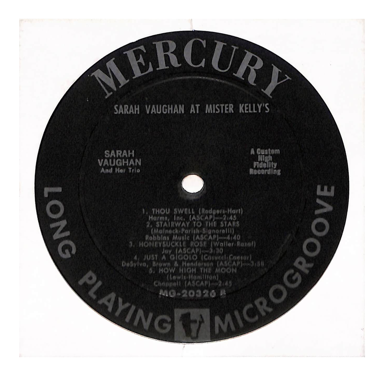 Sarah Vaughan At Mister Kelly's