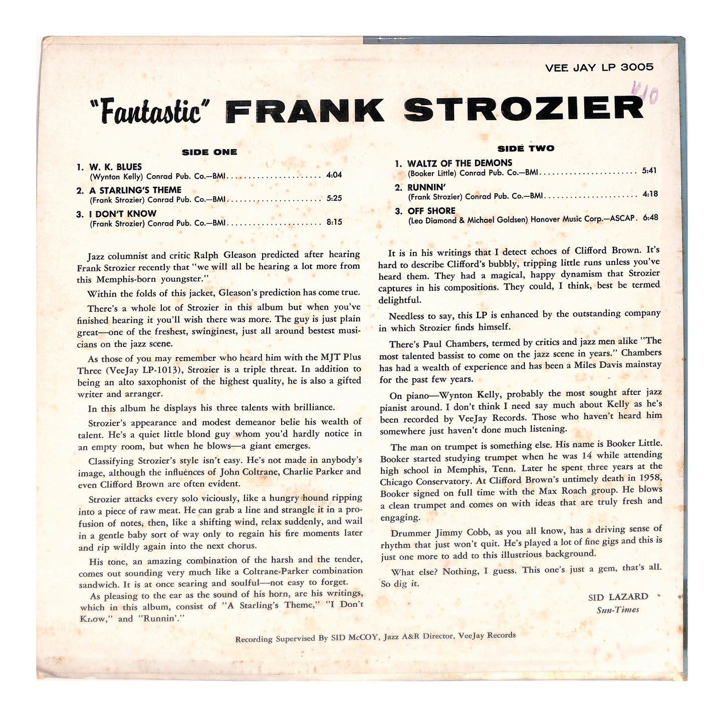 Fantastic Frank Strozier