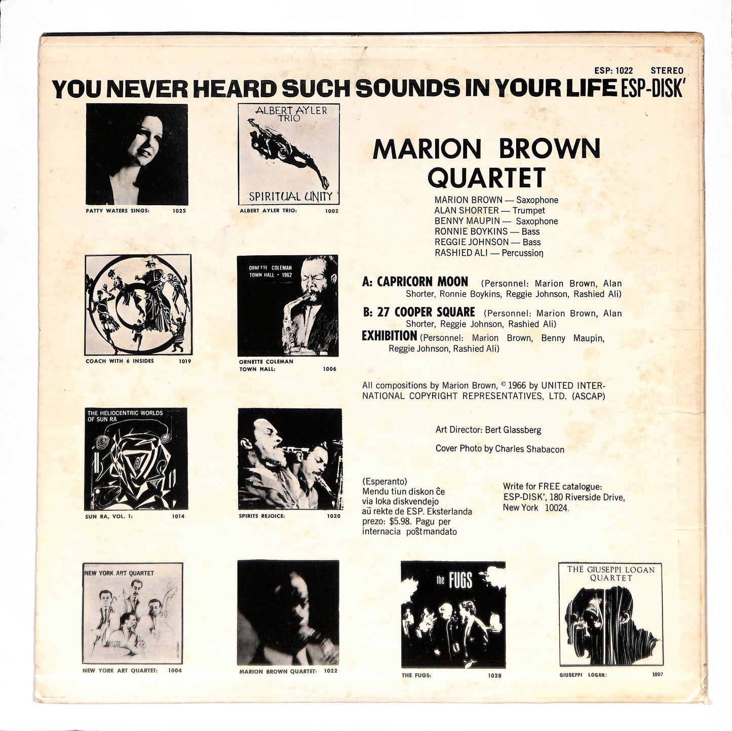 Marion Brown Quartet