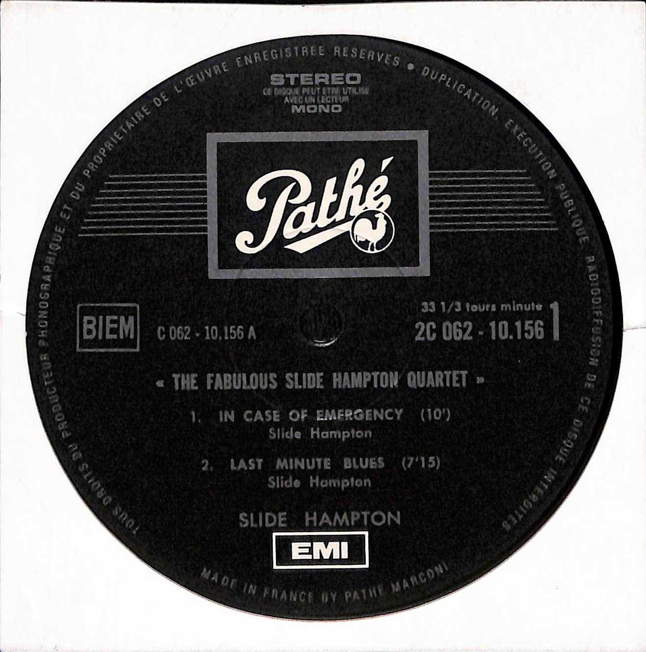 The Fabulous Slide Hampton Quartet