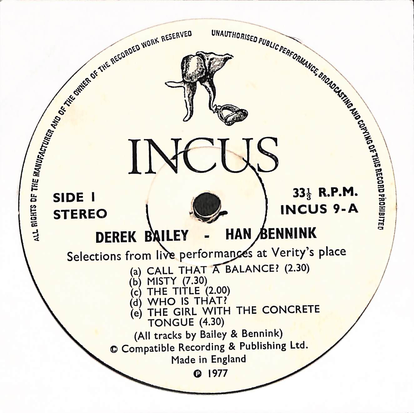 Derek Bailey & Han Bennink