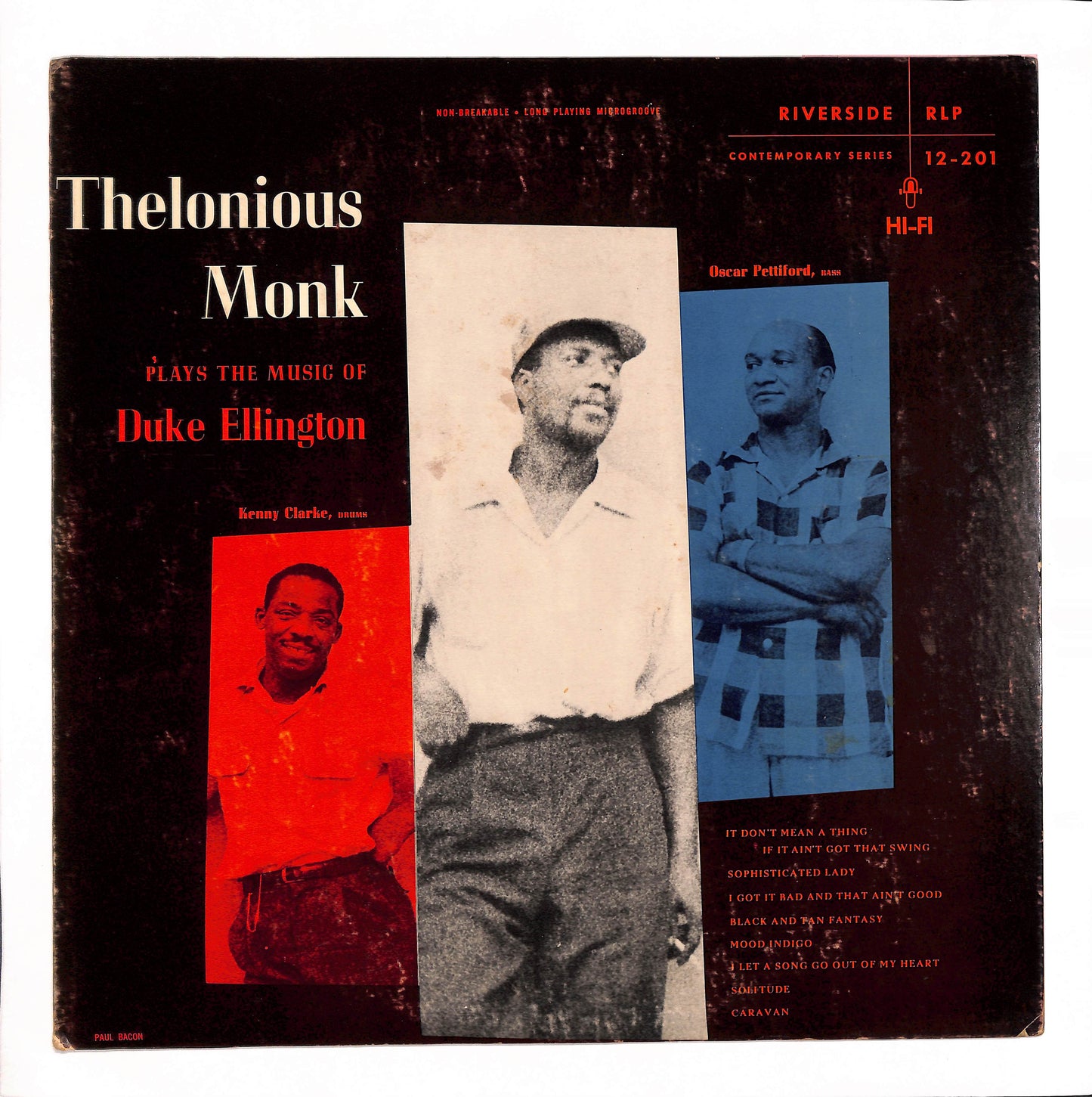Thelonious Monk Plays The Music Of Duke Ellington
