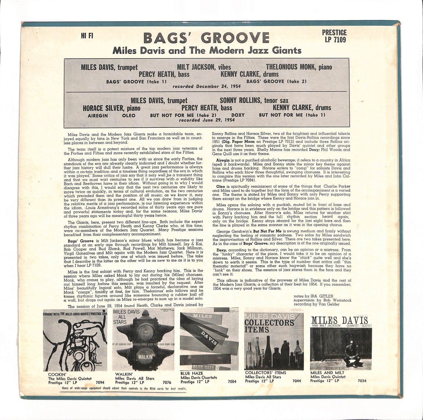 Bags' Groove