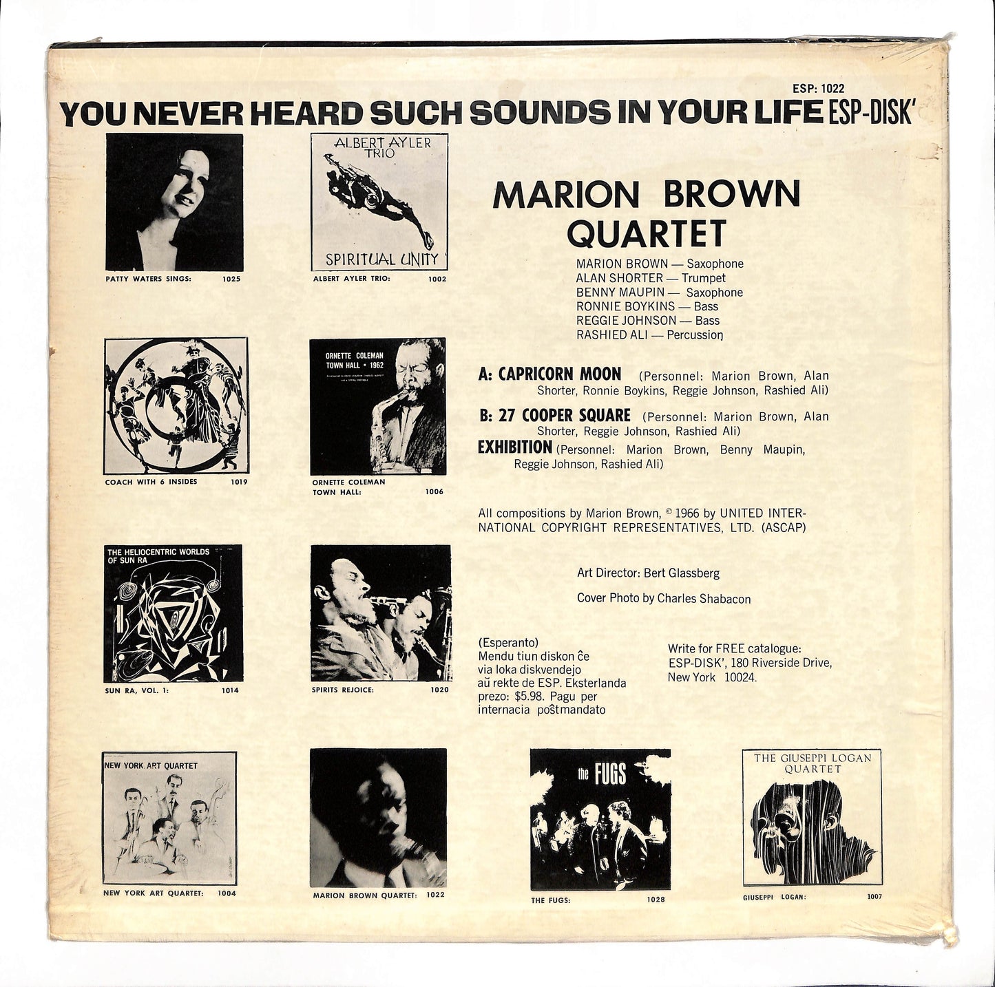 Marion Brown Quartet